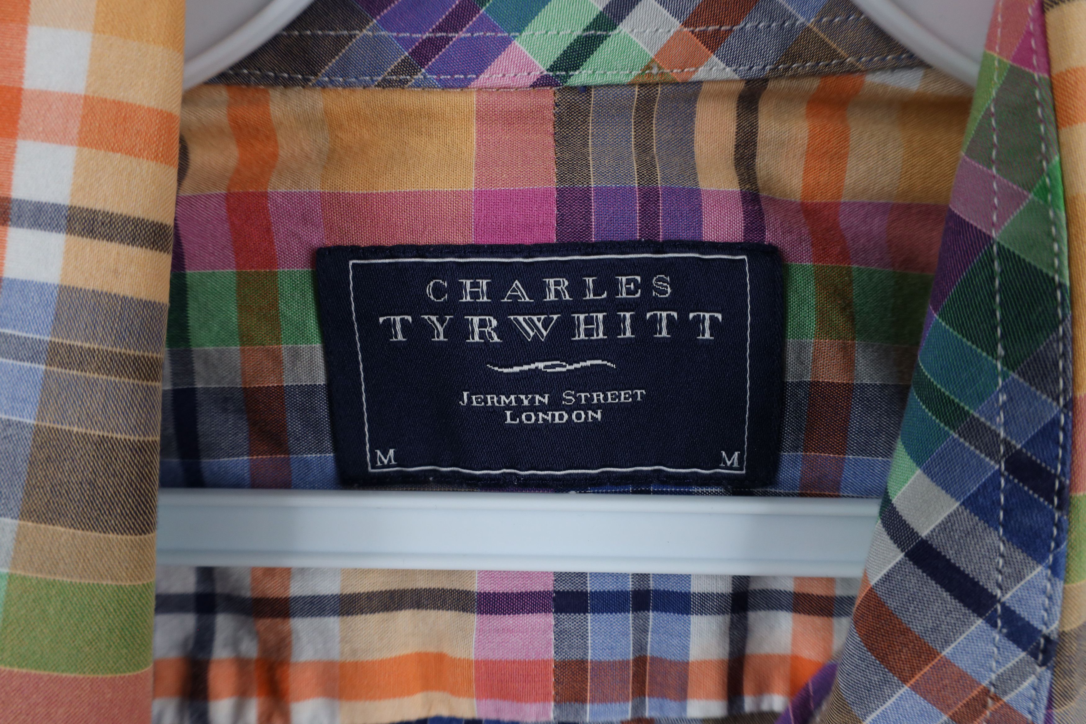 Charles Tyrwhitt × Vintage Charles Tyrwhitt Madras Plaid Collared Button Shirt Cotton Size US M / EU 48-50 / 2 - 4 Thumbnail