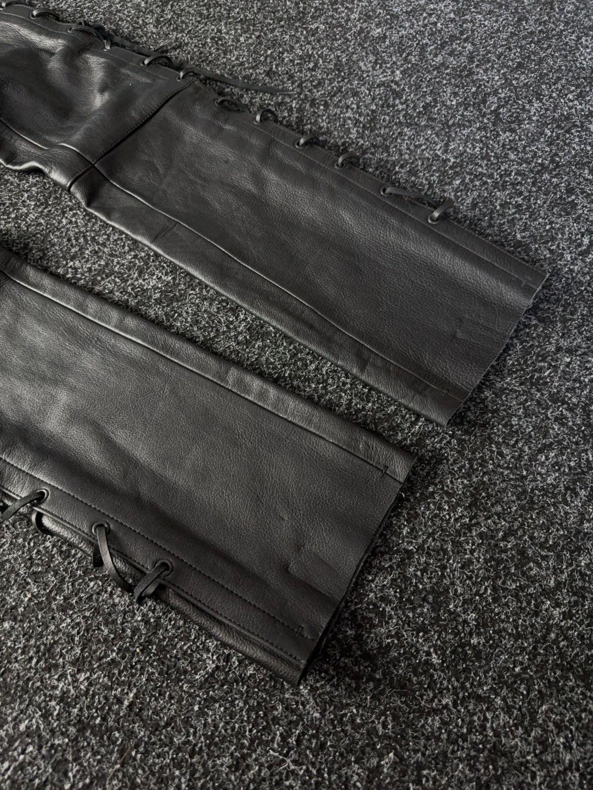 Leather Y2K Vintage Leather Pants Opium Style Alt Biker USA Rare Size 26" / US 2 / IT 38 - 4 Thumbnail