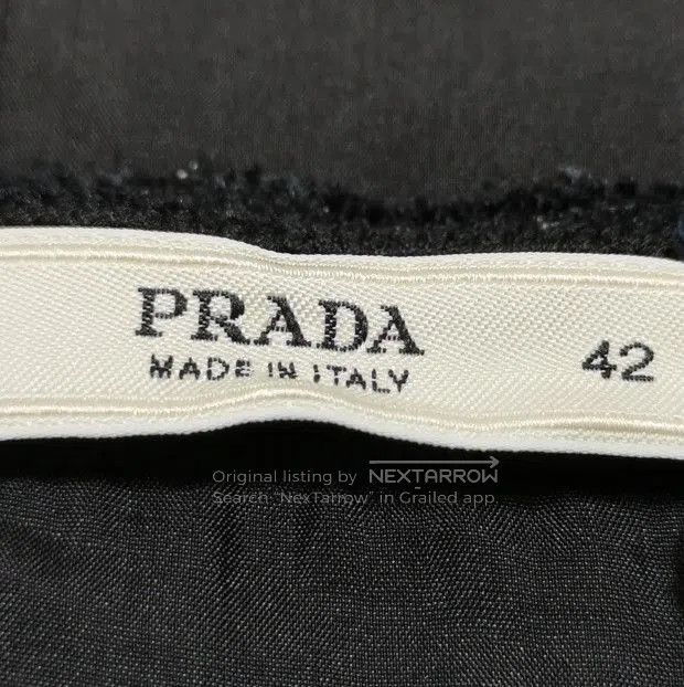 Prada Prada Black Silk Blend Midi Skirt Size 42 . Size 41" - 3 Thumbnail
