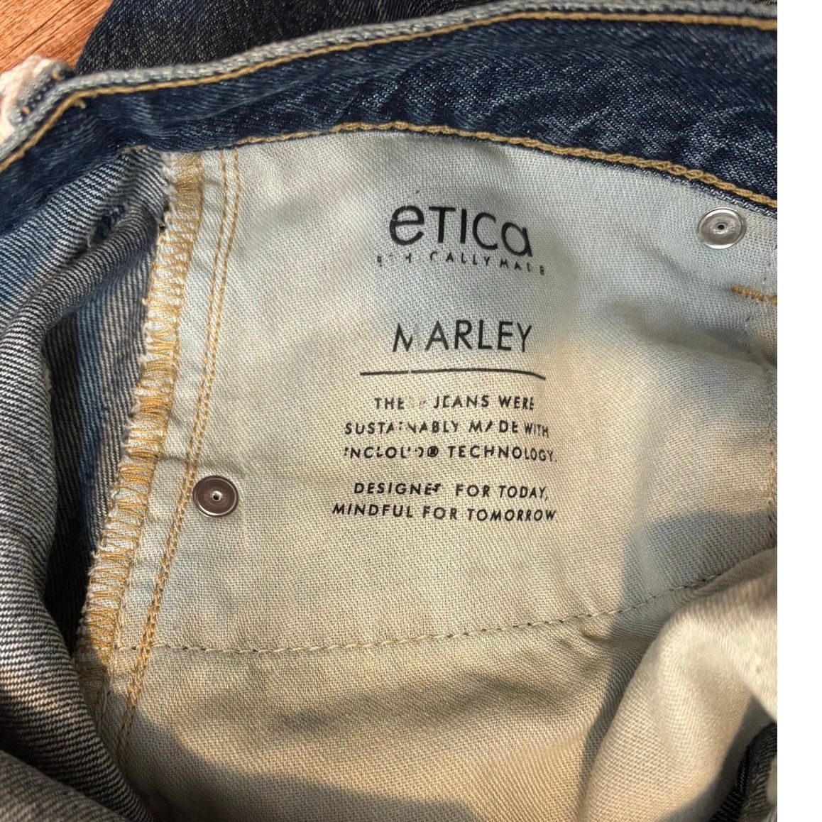 ETICA NWT Etica X Anthropologie Marley Ultra High Baggy Jean 29 Size 29" - 8 Thumbnail