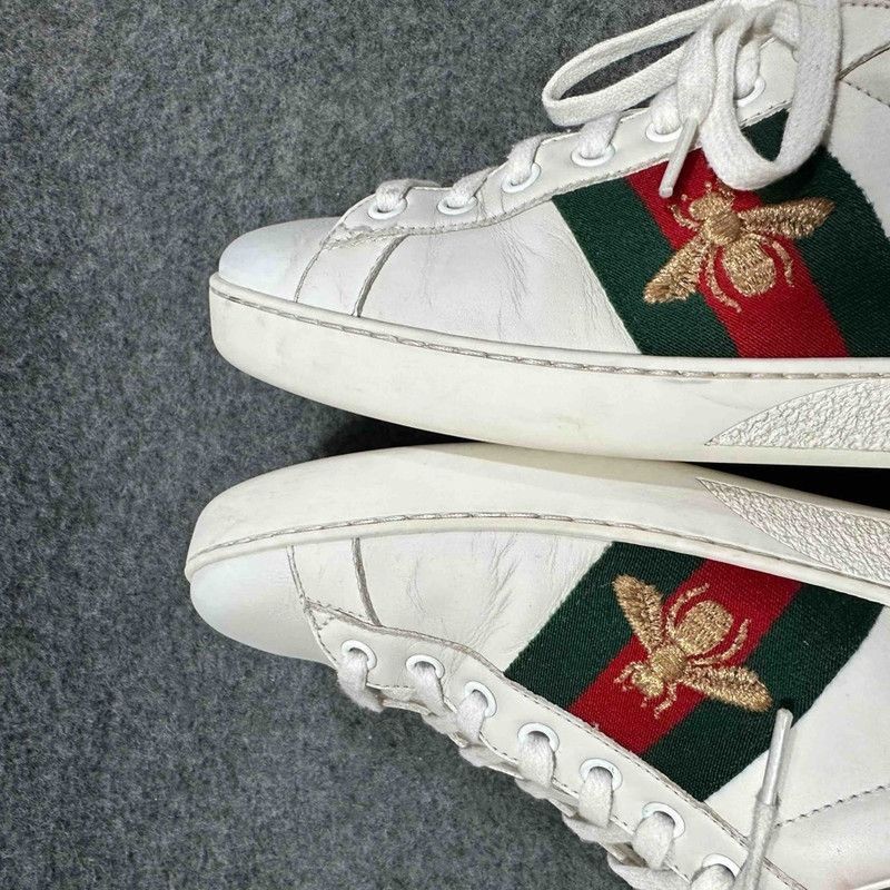 Gucci Gucci Ace Leather Fashion Sneakers for Men Size US 8 / EU 41 - 9 Thumbnail