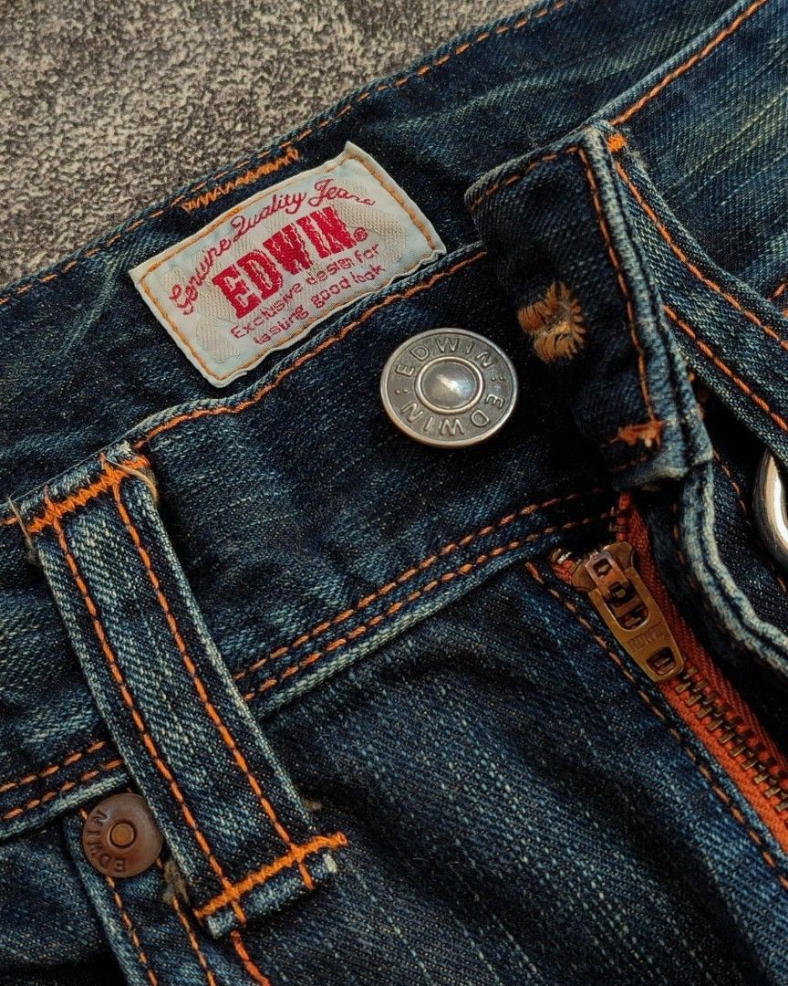 Hysteric Glamour × Japanese Brand × Tornado Mart 💥Flare⭐Edwin Jeans flare denim nice design Size US 29 - 3 Thumbnail