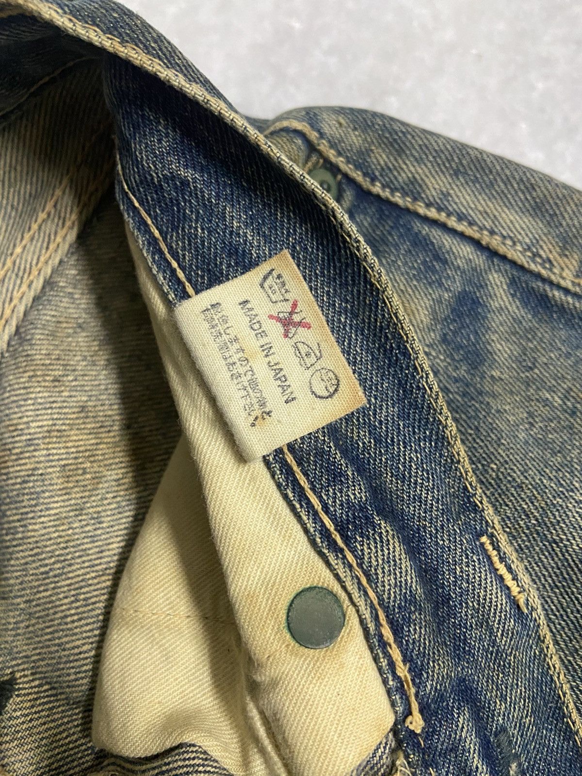 Japanese Brand Bleach distressed jeans Size US 28 / EU 44 - 6 Thumbnail