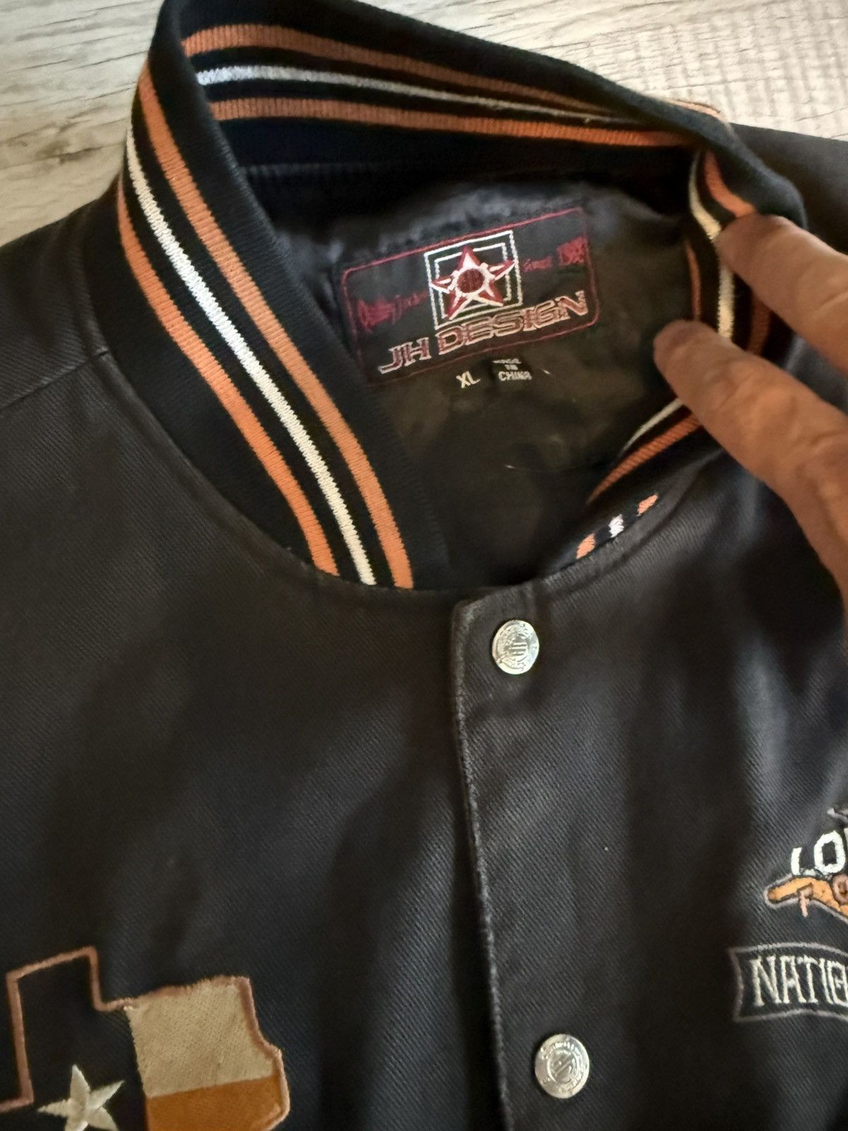 JH Design Longhorns 2005 National Championship Jacket Size US XL / EU 56 / 4 - 5 Thumbnail