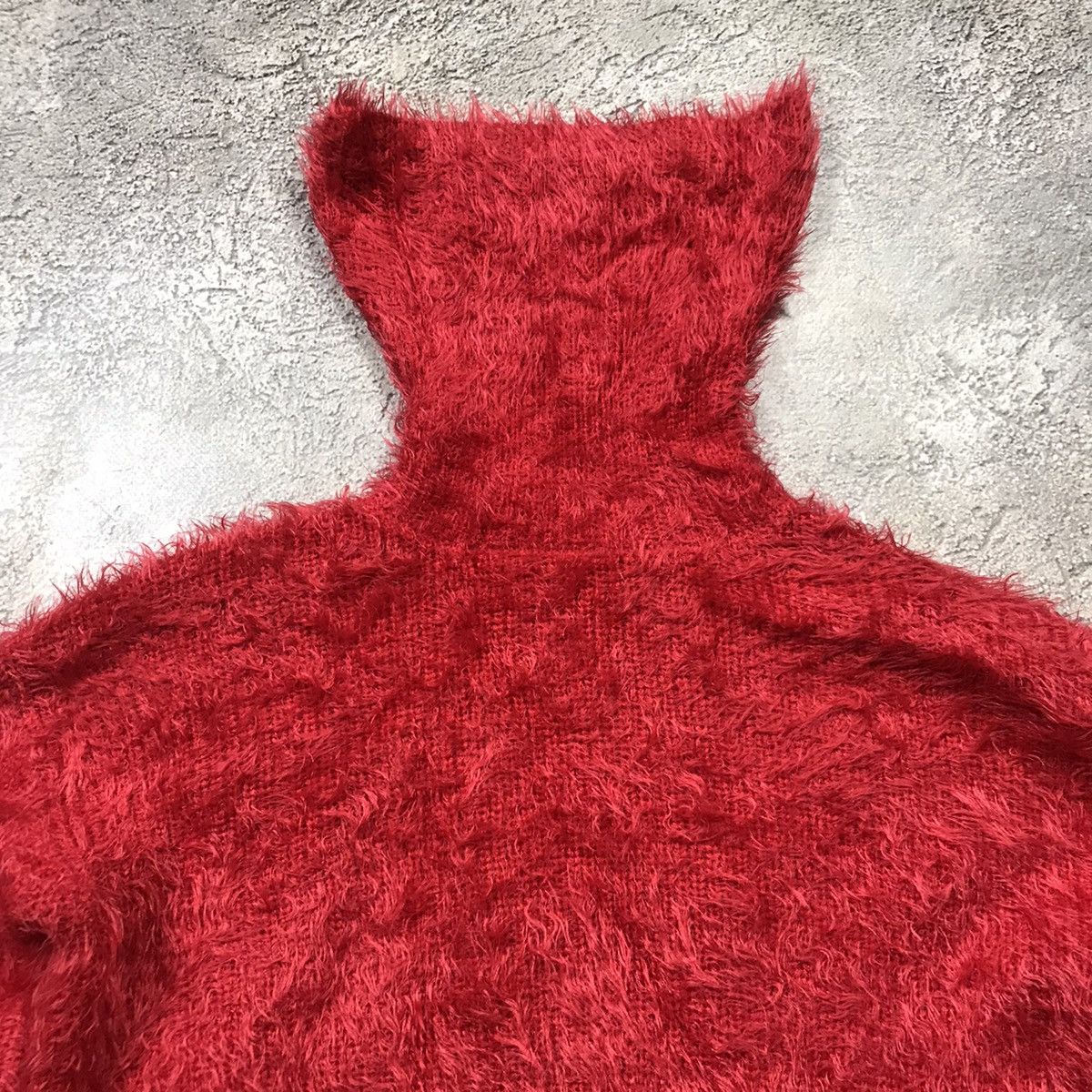 Vintage Vintage Y2K Oversized Fuzzy Mohair Knit Sweater Red Grunge S Size S / US 4 / IT 40 - 3 Thumbnail