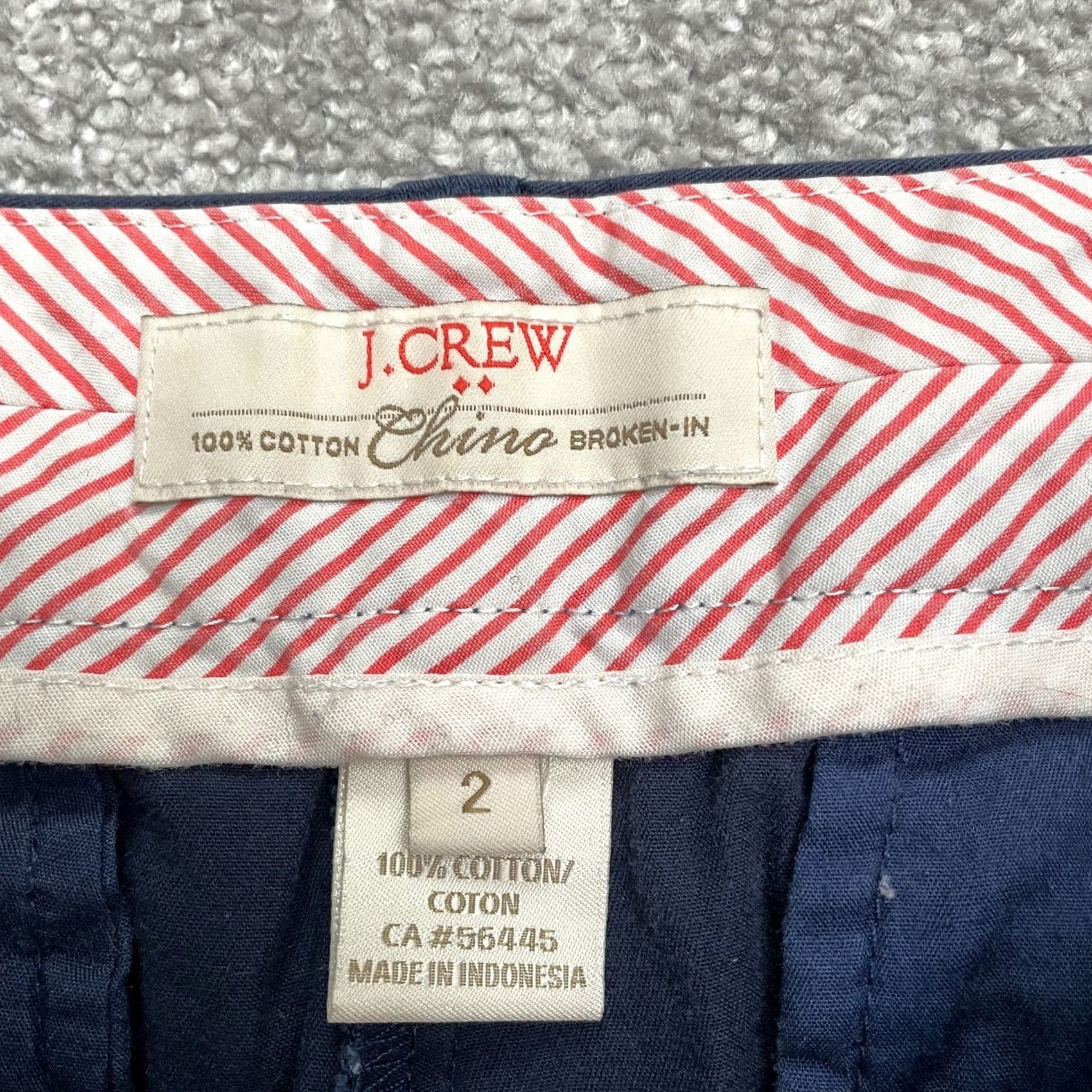 J.Crew J.Crew Womens Chino Shorts Blue Size 2 Casual Outdoor Cotton Broken-In Mid Rise Size 26" / US 2 / IT 38 - 5 Thumbnail