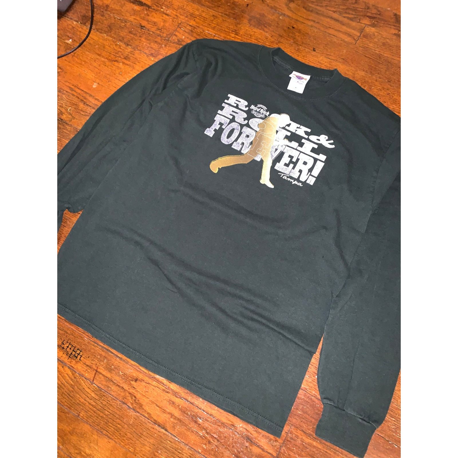 Hard Rock Cafe Hard Rock Cafe Tampa Rock & Roll Long Sleeve Green Medium Size US M / EU 48-50 / 2 - 5 Thumbnail