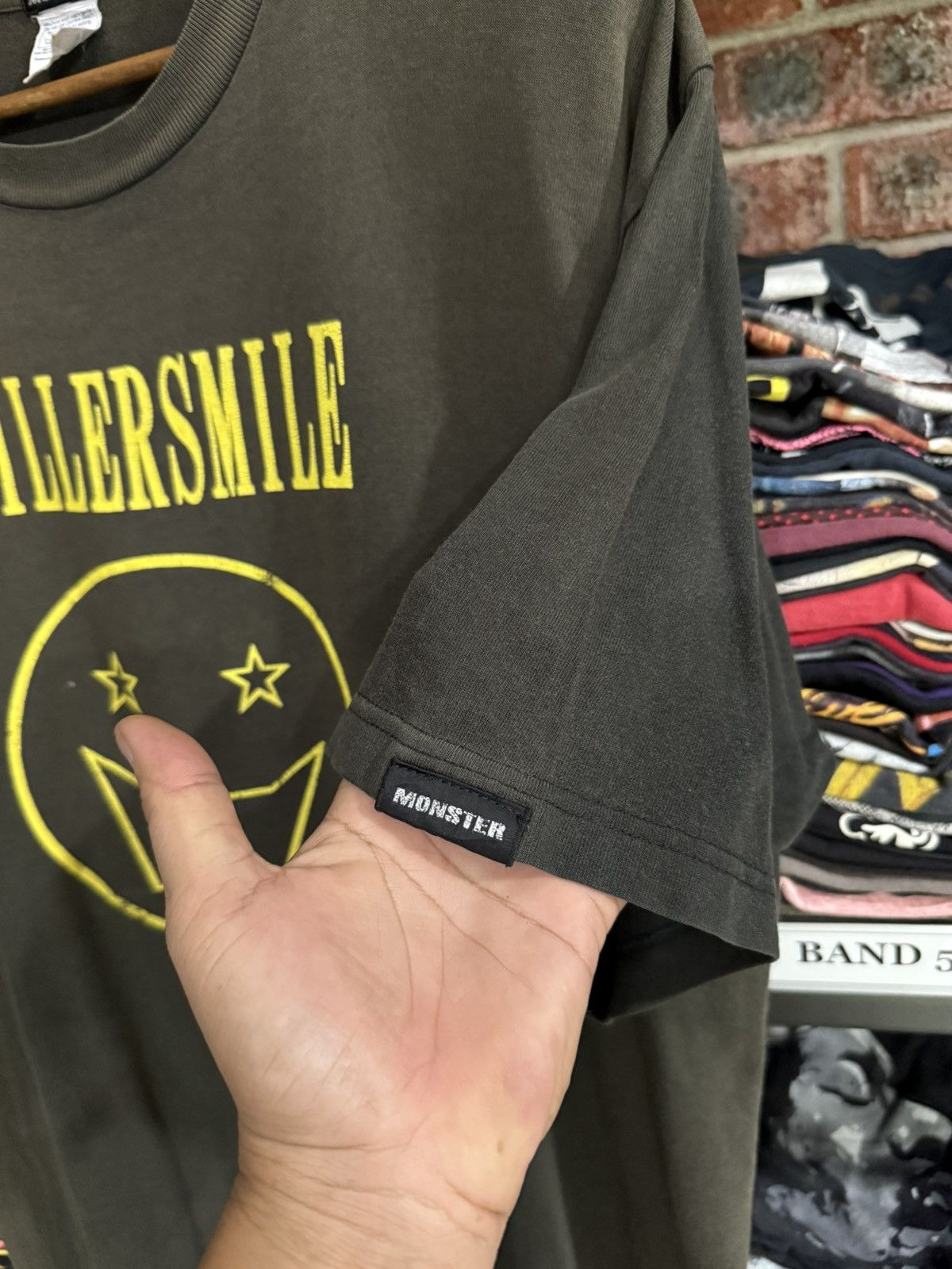 Anime × Japanese Brand × Vintage Thrashed Vintage Monster Killer Smile Sun Faded Grunge Tee Size US XL / EU 56 / 4 - 5 Thumbnail