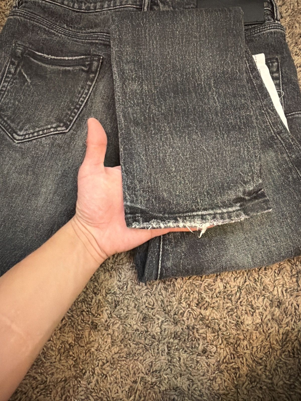 Purple Brand Purple skinny jeans Waxed grey p001 Size US 31 - 6 Thumbnail
