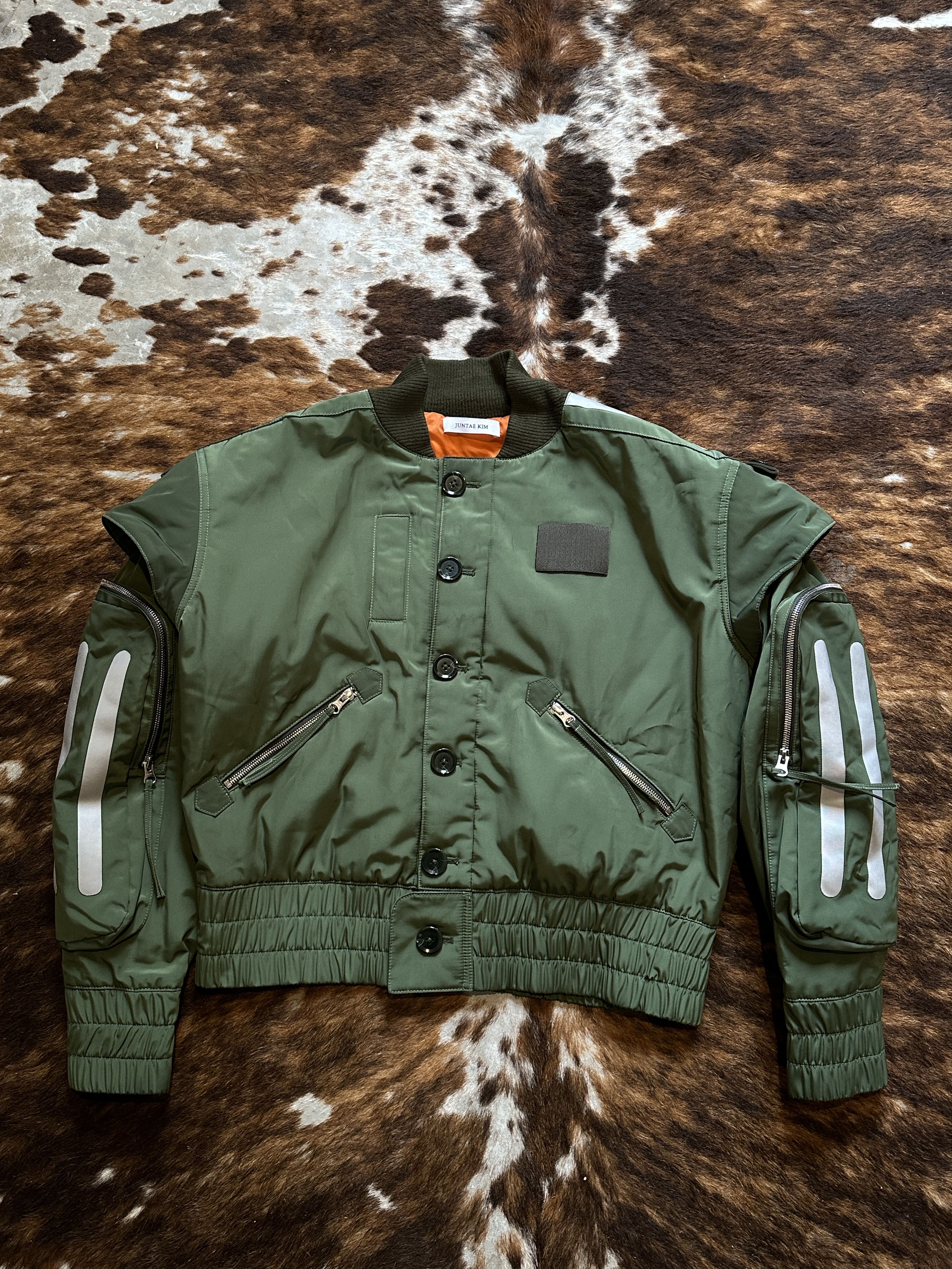 Juntae Kim Juntae Kim Khaki Flight Bomber Jacket 2023 [Garden Punk] Size US S / EU 44-46 / 1 - 1 Thumbnail
