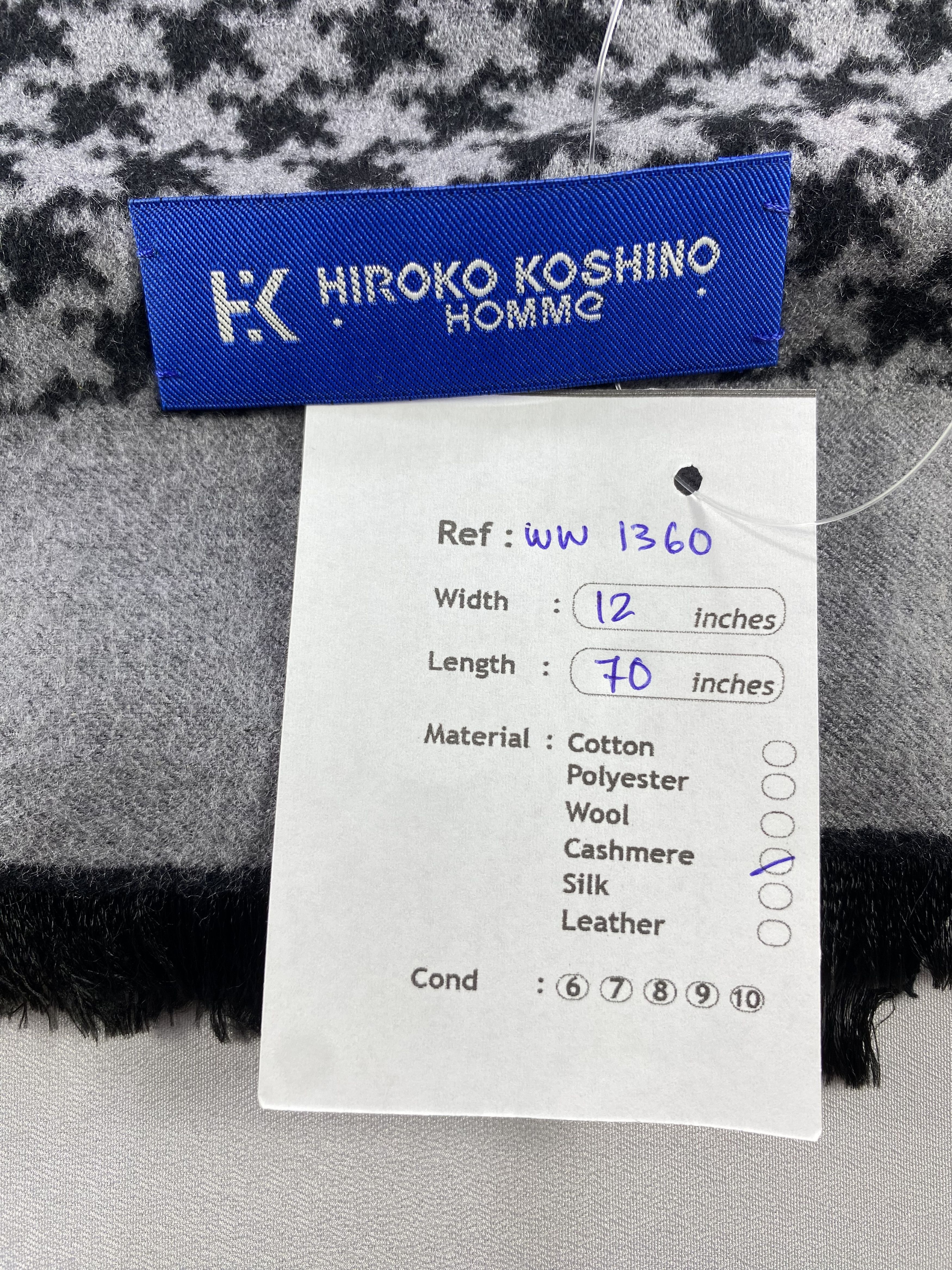 Hiroko Koshino Homme Hiroko Koshino Homme Scarf / Muffler / Neckwear - WW1360 Size ONE SIZE - 6 Thumbnail