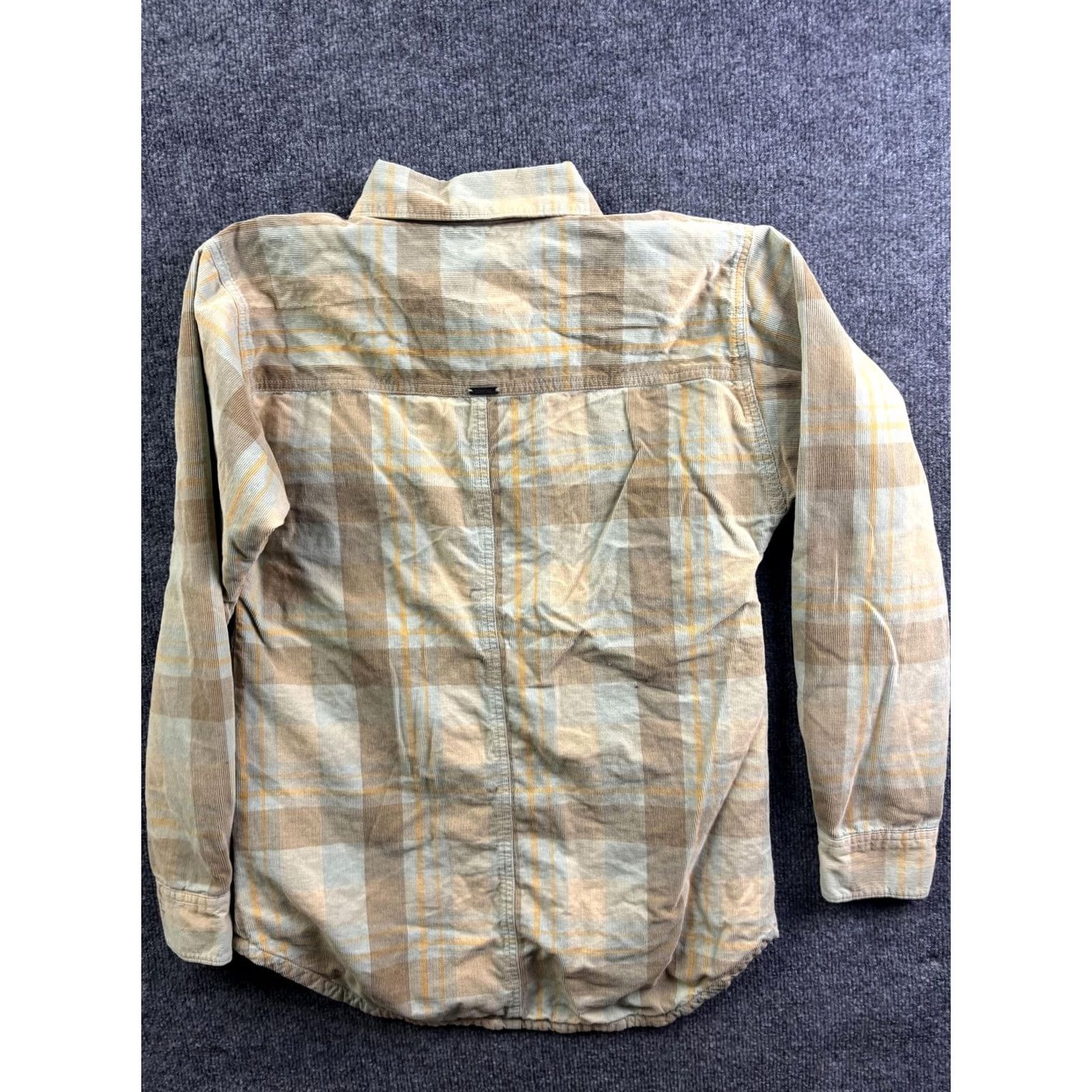 Prana PrAna Jacket Womens M Beige Plaid Corduroy Snap Front Lined Insulated Size M / US 6-8 / IT 42-44 - 7 Thumbnail
