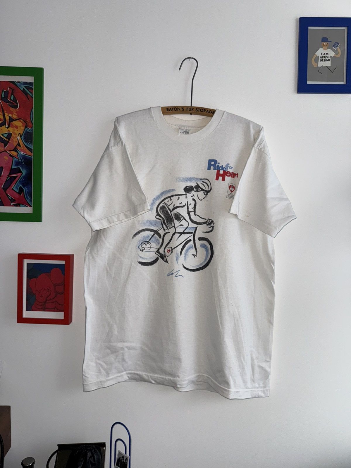 Fruit Of The Loom × Vintage Vintage 90s Ride for Heart and Stroke Foundation T-shirt Size US XL / EU 56 / 4 - 2 Thumbnail