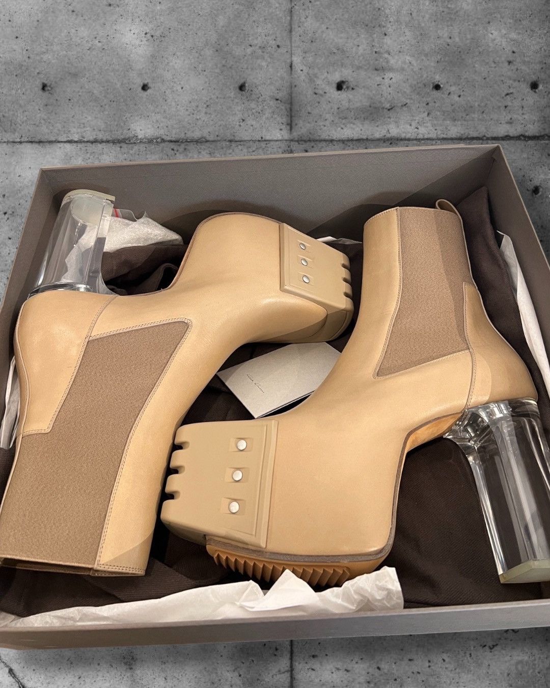 Rick Owens Rick Owens kiss boots khaki new Size US 8 / EU 41 - 9 Thumbnail