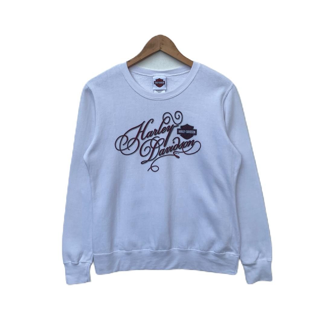HARLEY DAVIDSON SWEATSHIRT MEDIUM PULLOVER WHITE