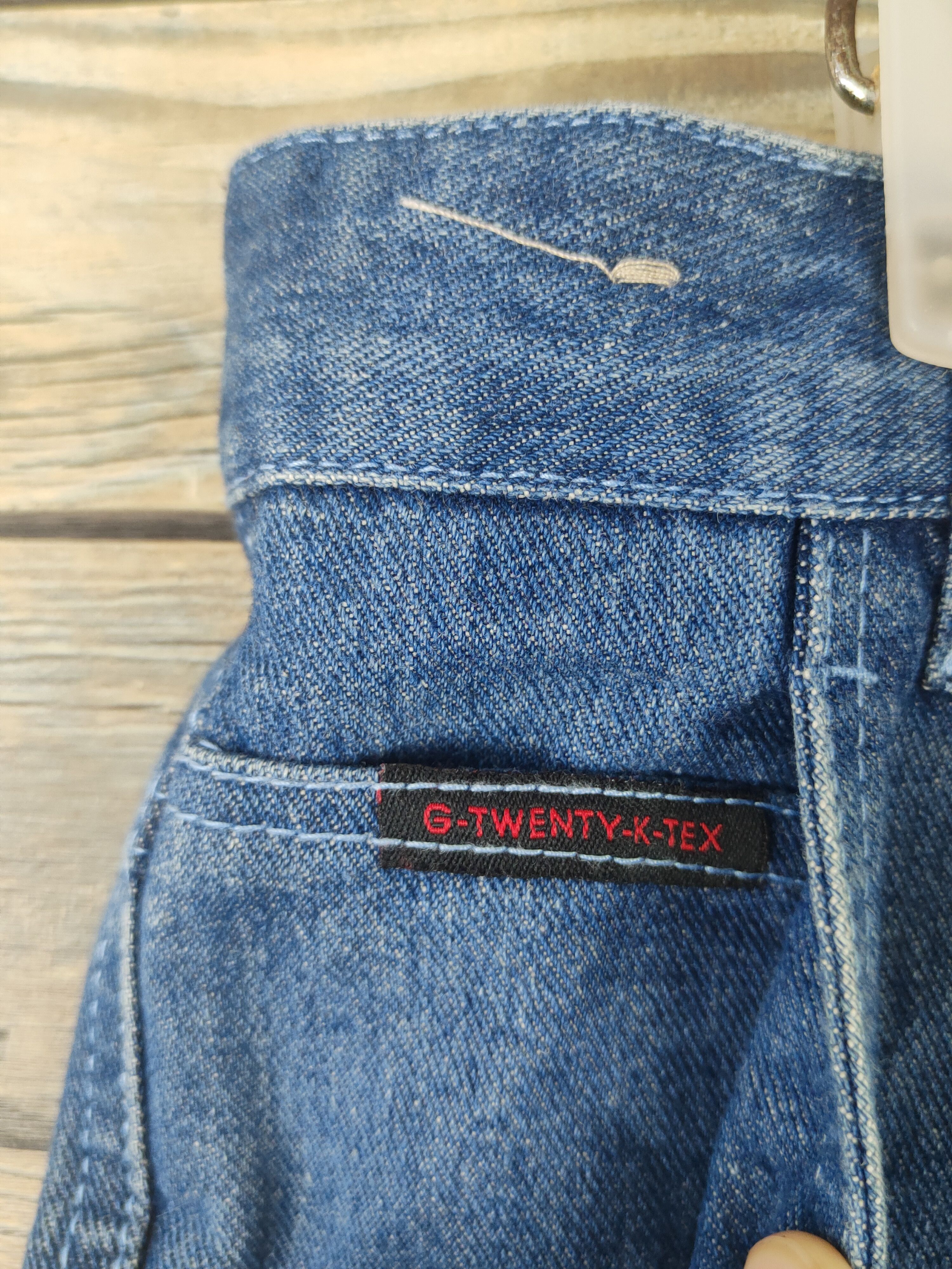 Japanese Brand DL G-Twenty-K-Tex Blue Distressed Ripped Jeans #1797 Size US 36 / EU 52 - 3 Thumbnail