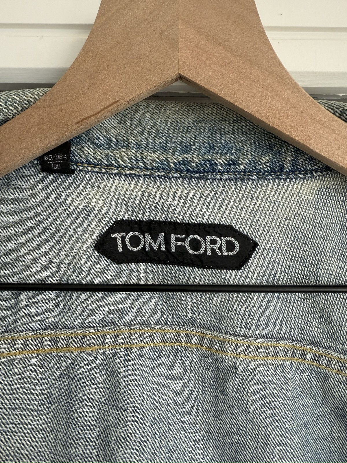 Tom Ford Tom Ford Rare Sample – No Button Selvedge Denim Jacket Size US M / EU 48-50 / 2 - 7 Thumbnail