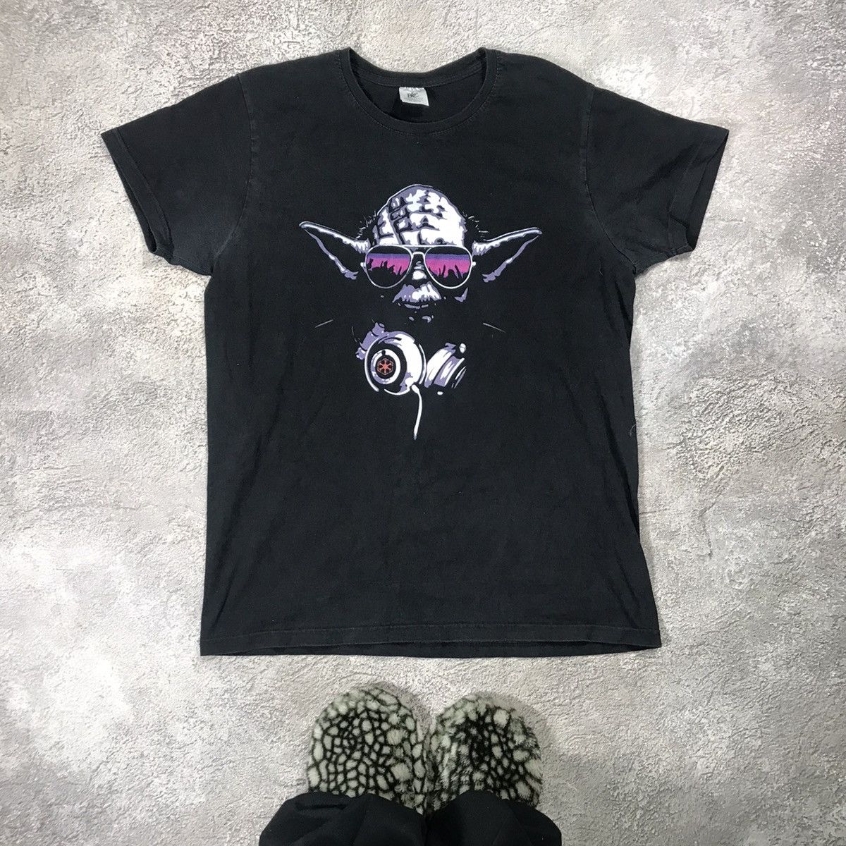 Vintage Vintage 90s Yoda DJ Graphic Tee Star Wars Skate Grunge L Size US L / EU 52-54 / 3 - 1 Thumbnail