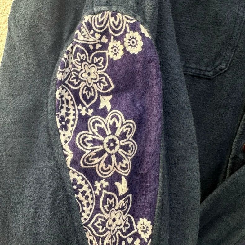 Visvim VisvimVISVIM Oxford Cloth Shirt with Flower Pattern-2504 Size US M / EU 48-50 / 2 - 5 Thumbnail