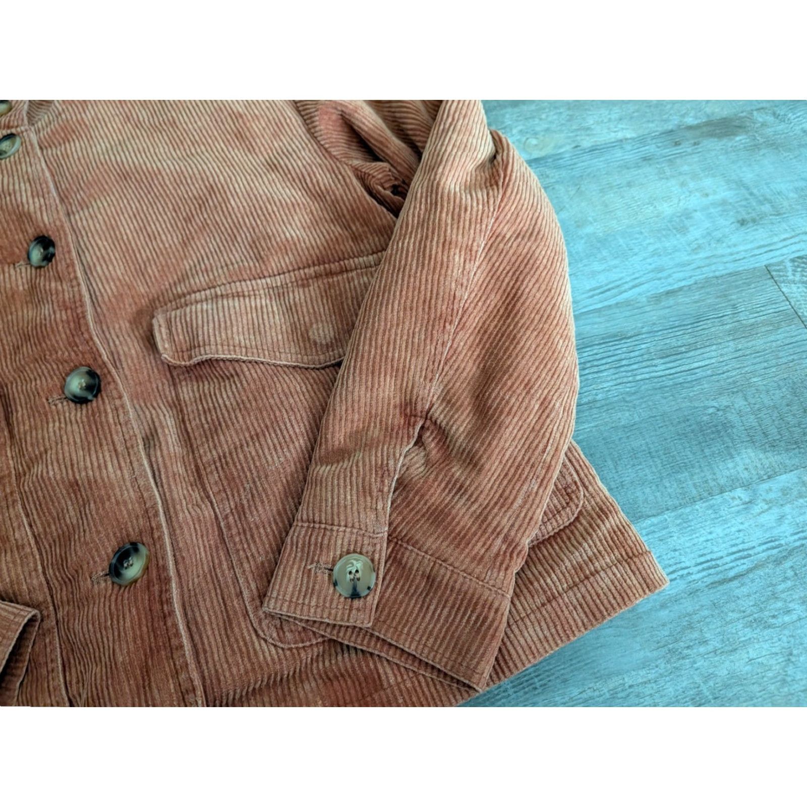 Vintage VINTAGE Bagatelle Jacket Women’s Cordoruy Brown Button M Size M / US 6-8 / IT 42-44 - 4 Thumbnail