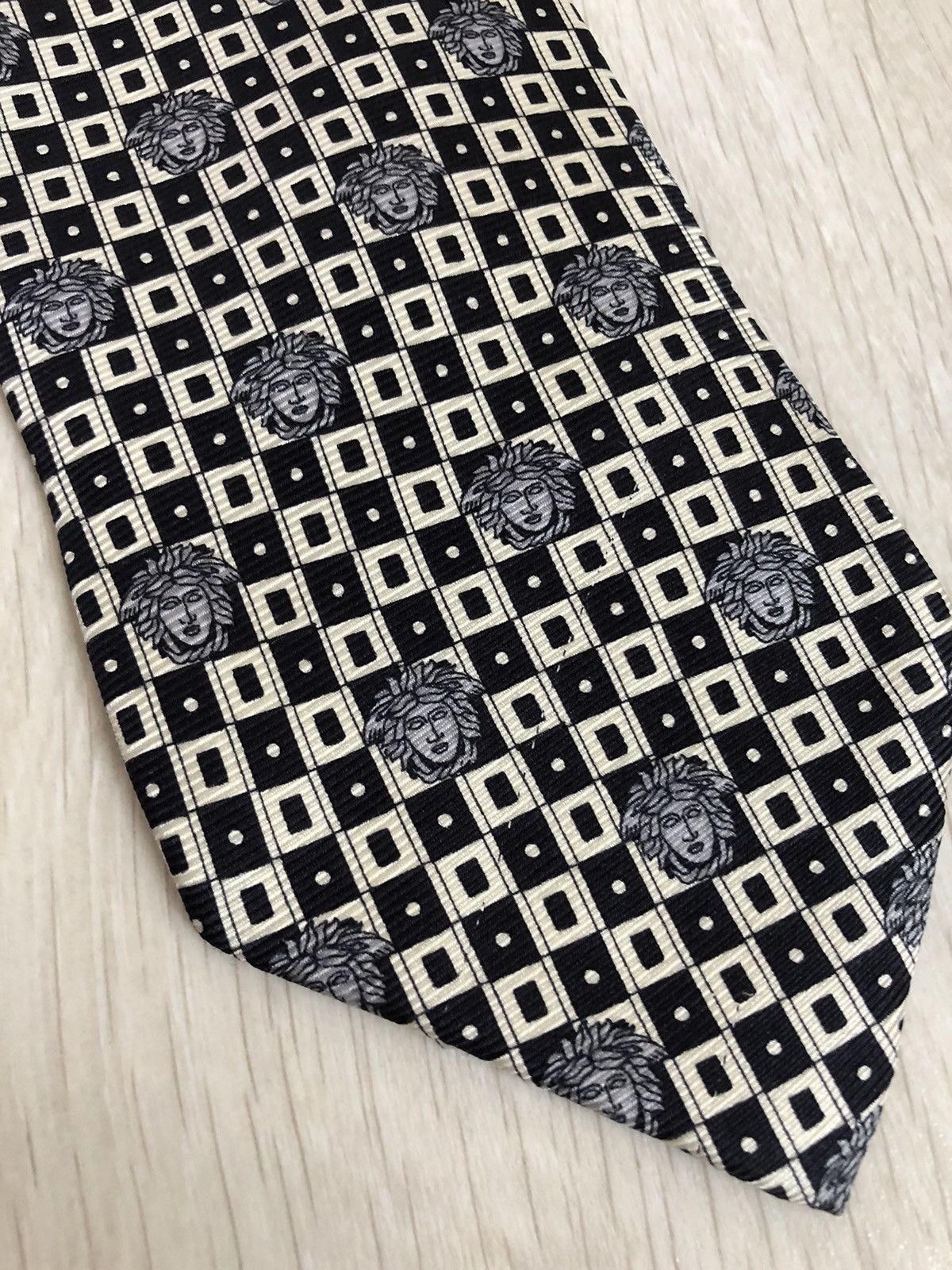 Versace × Vintage Vintage Gianni Versace Monogram Silk Tie Size ONE SIZE - 5 Thumbnail