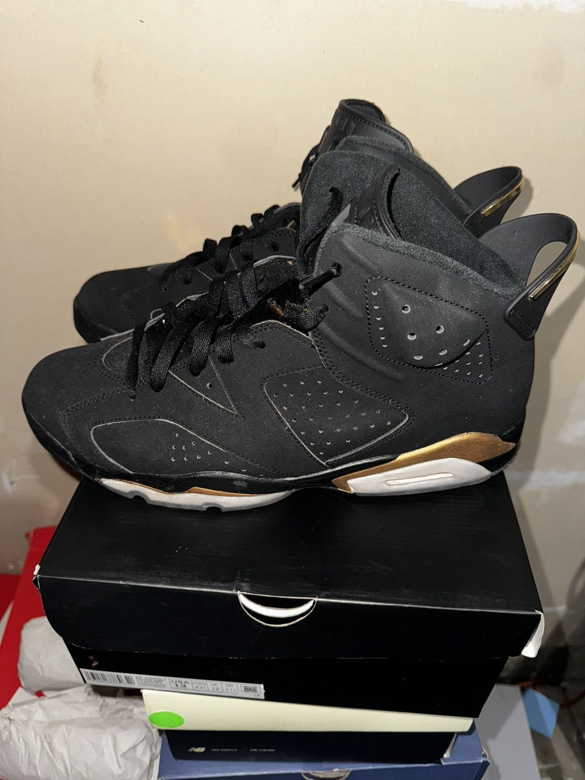 image of Jordan Brand Dmp 6 Shoes in Black, Men's (Size 13)