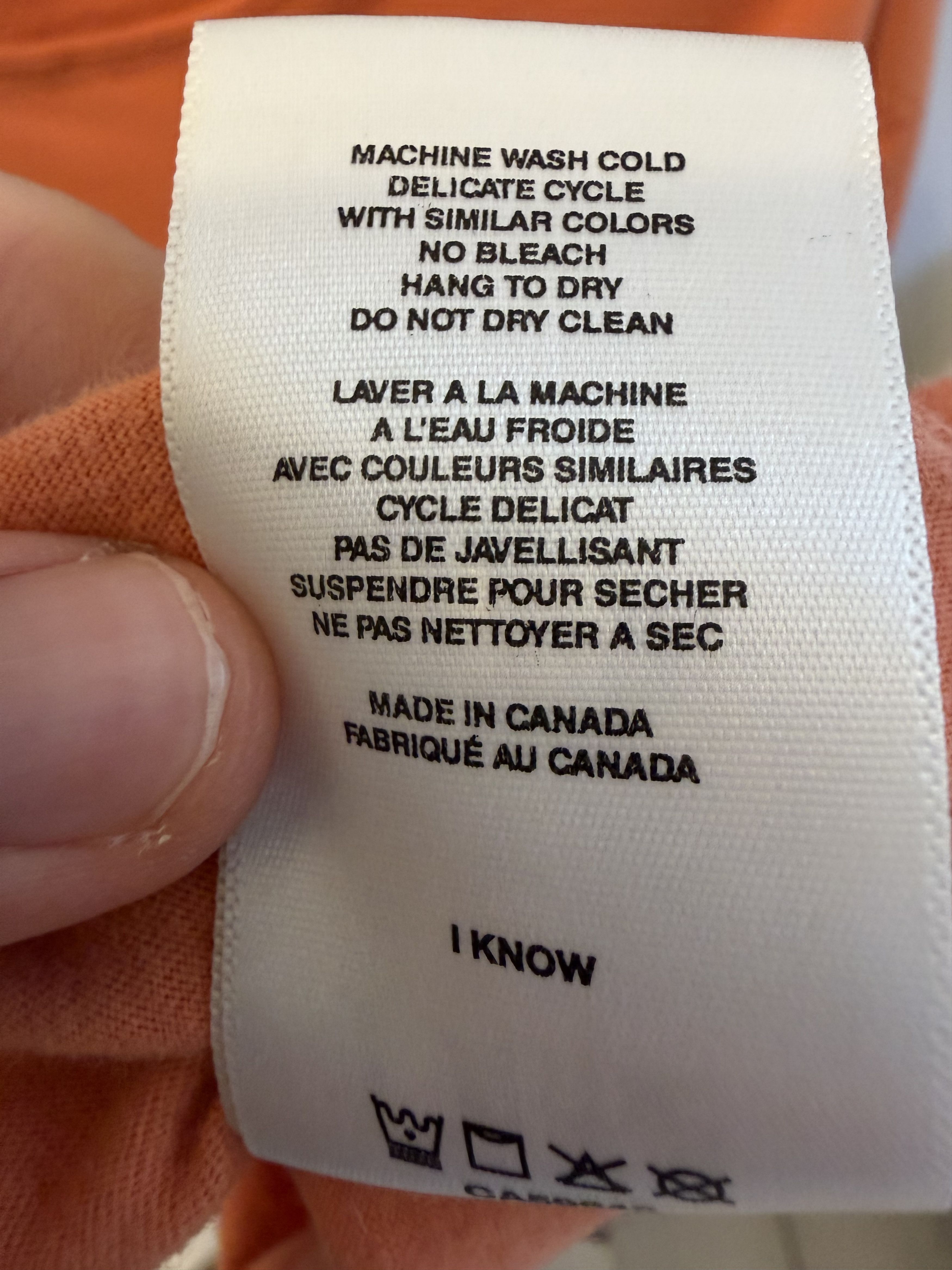 Dime Dime Graphic Tee | Orange | Made in Canada Size US M / EU 48-50 / 2 - 6 Thumbnail