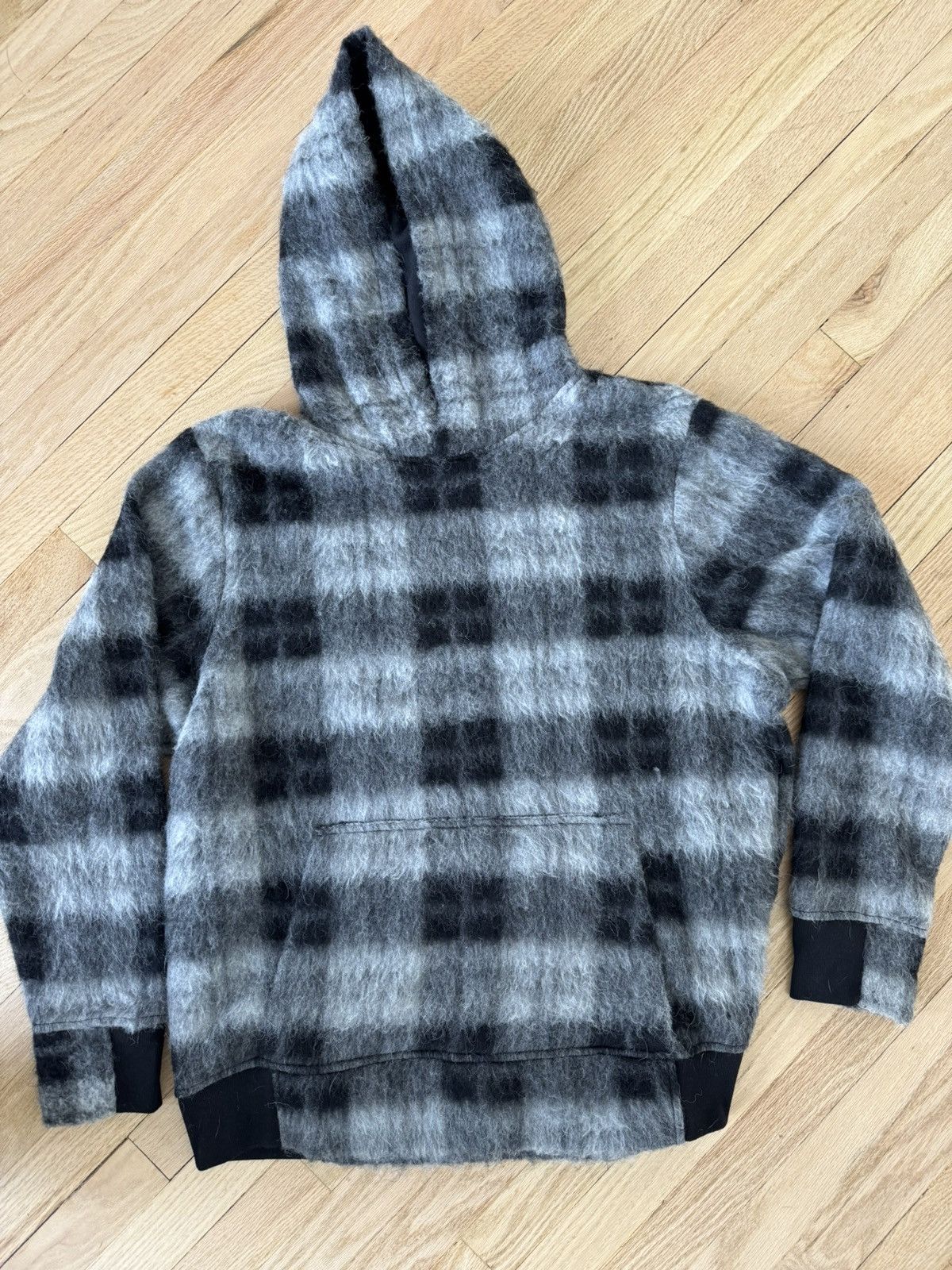 Plaid mohair Twenty hoodie