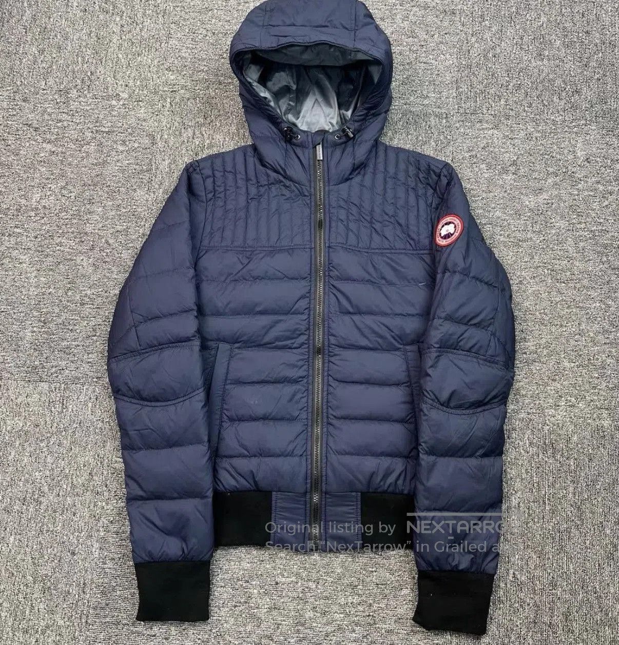 Canada Goose Blue Hooded Quilted Light Jacket Size S. Size US S / EU 44-46 / 1 - 1 Thumbnail