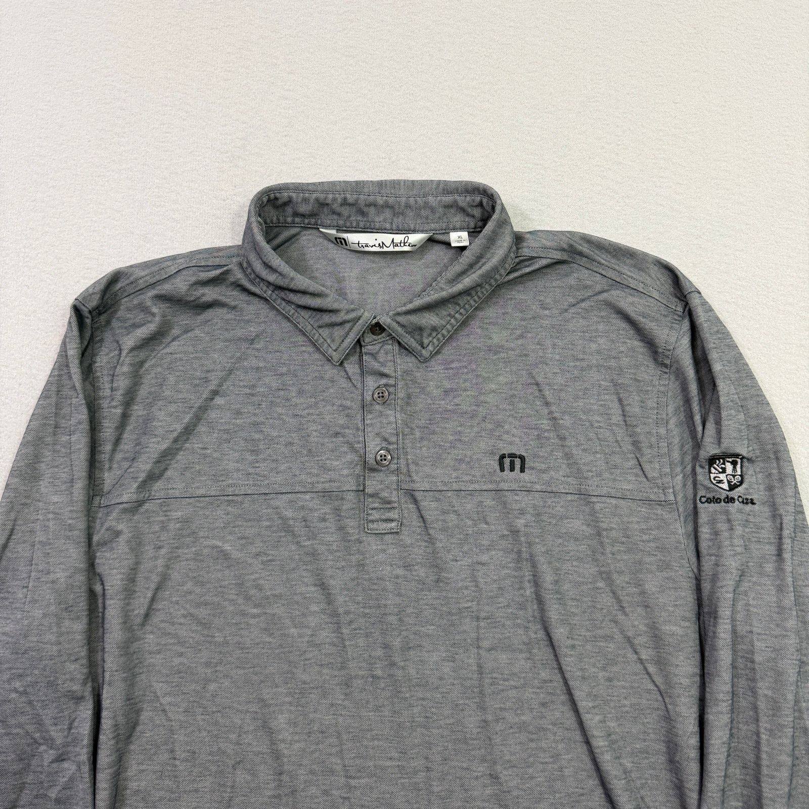 TravisMathew Travis Mathew Long Sleeve Polo Shirt XL Golf Performance Size US XL / EU 56 / 4 - 2 Thumbnail