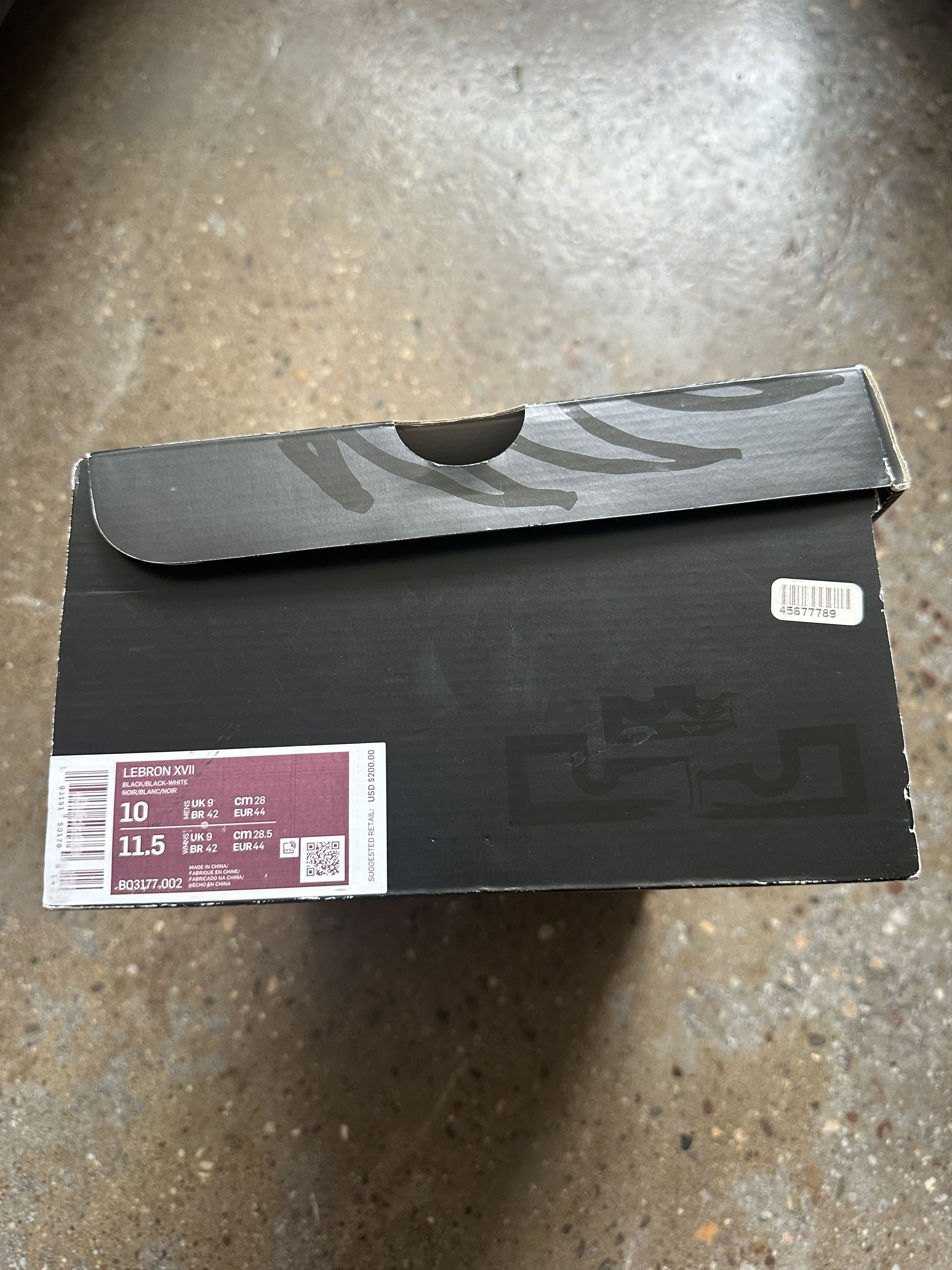 Nike Nike Men's Lebron 17 Black White / Oreo Size US 10 / EU 43 - 9 Thumbnail