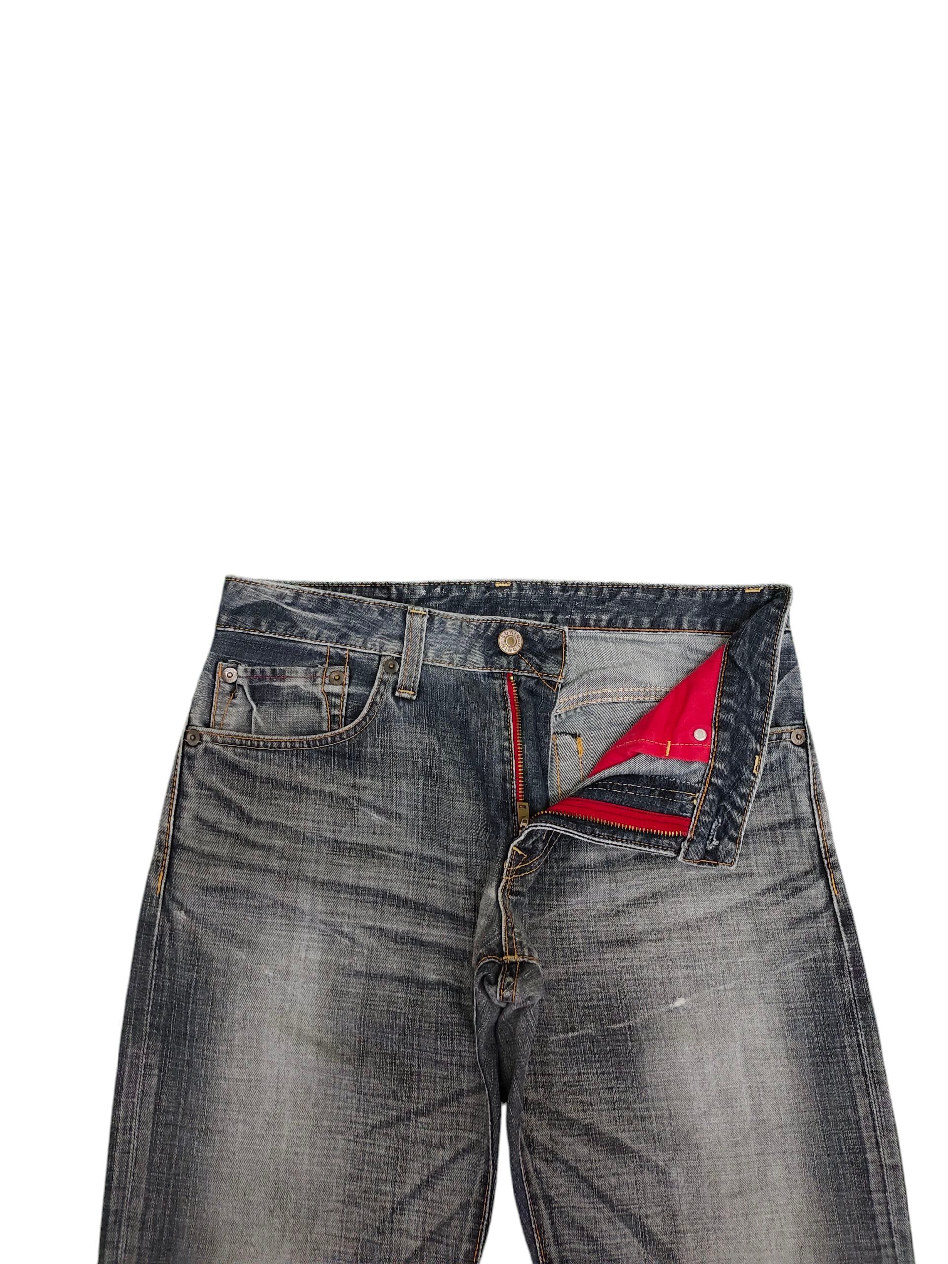 Comme des Garcons × Undercover Vintage Edwin 503 Regular Clawmark Distress Faded Jeans Size US 32 / EU 48 - 7 Thumbnail