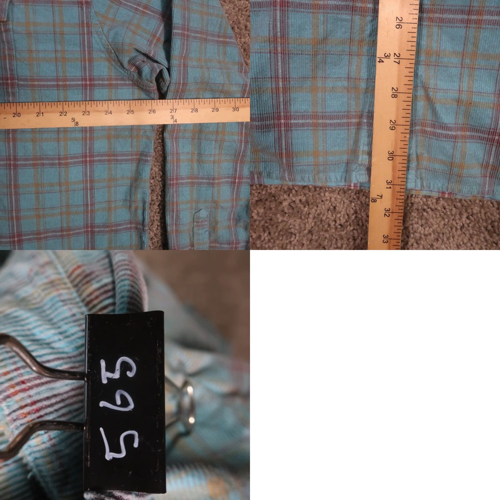 Carbon2Cobalt VINTAGE Carbon 2 Cobalt Corduroy Shirt Mens 2XL Button Front Teal Aztec EUC Size US XXL / EU 58 / 5 - 8 Thumbnail