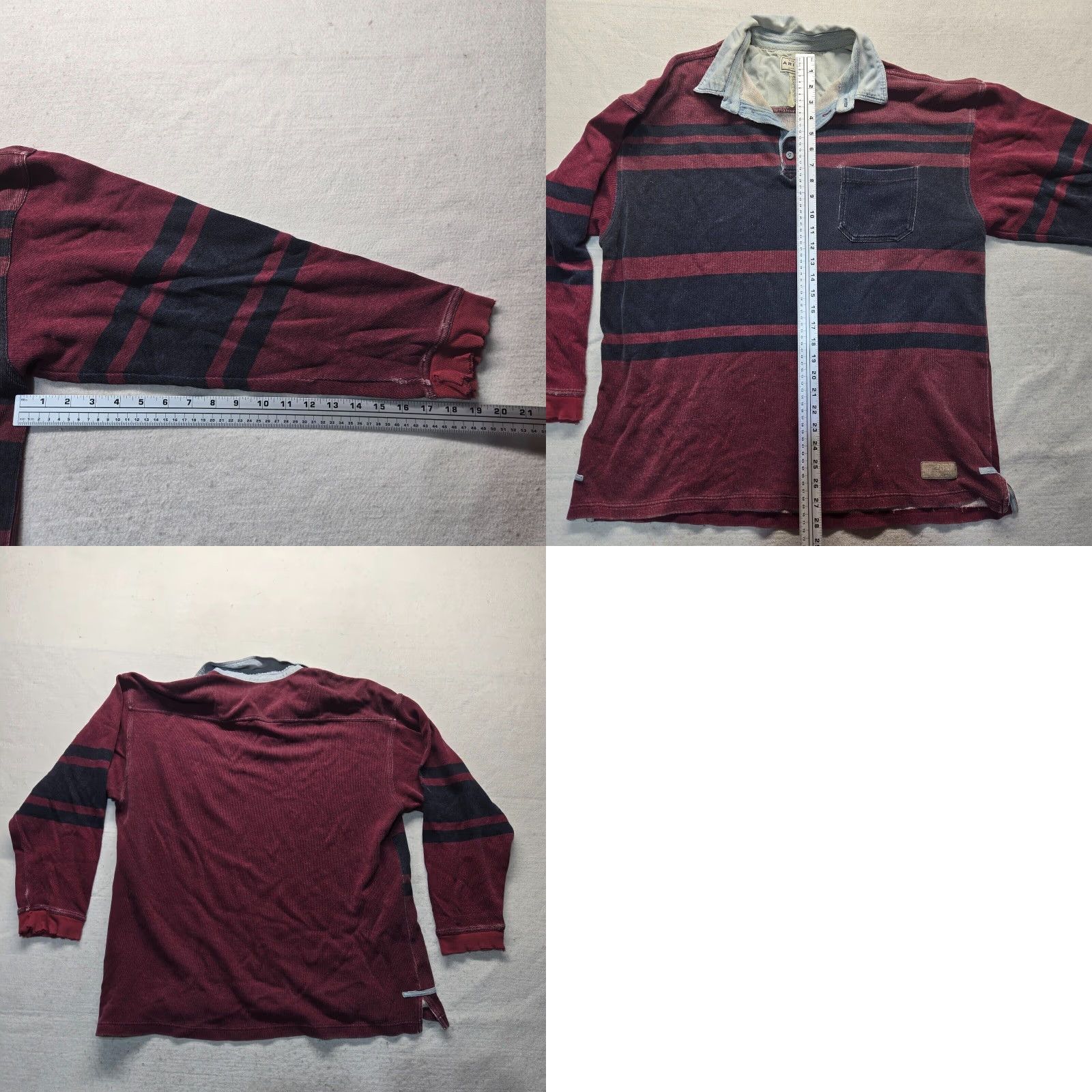 Vintage VINTAGE Arizona Jean Co. Red Distressed Collar Sweater Mens XL 90s Pullover Size US XL / EU 56 / 4 - 8 Thumbnail