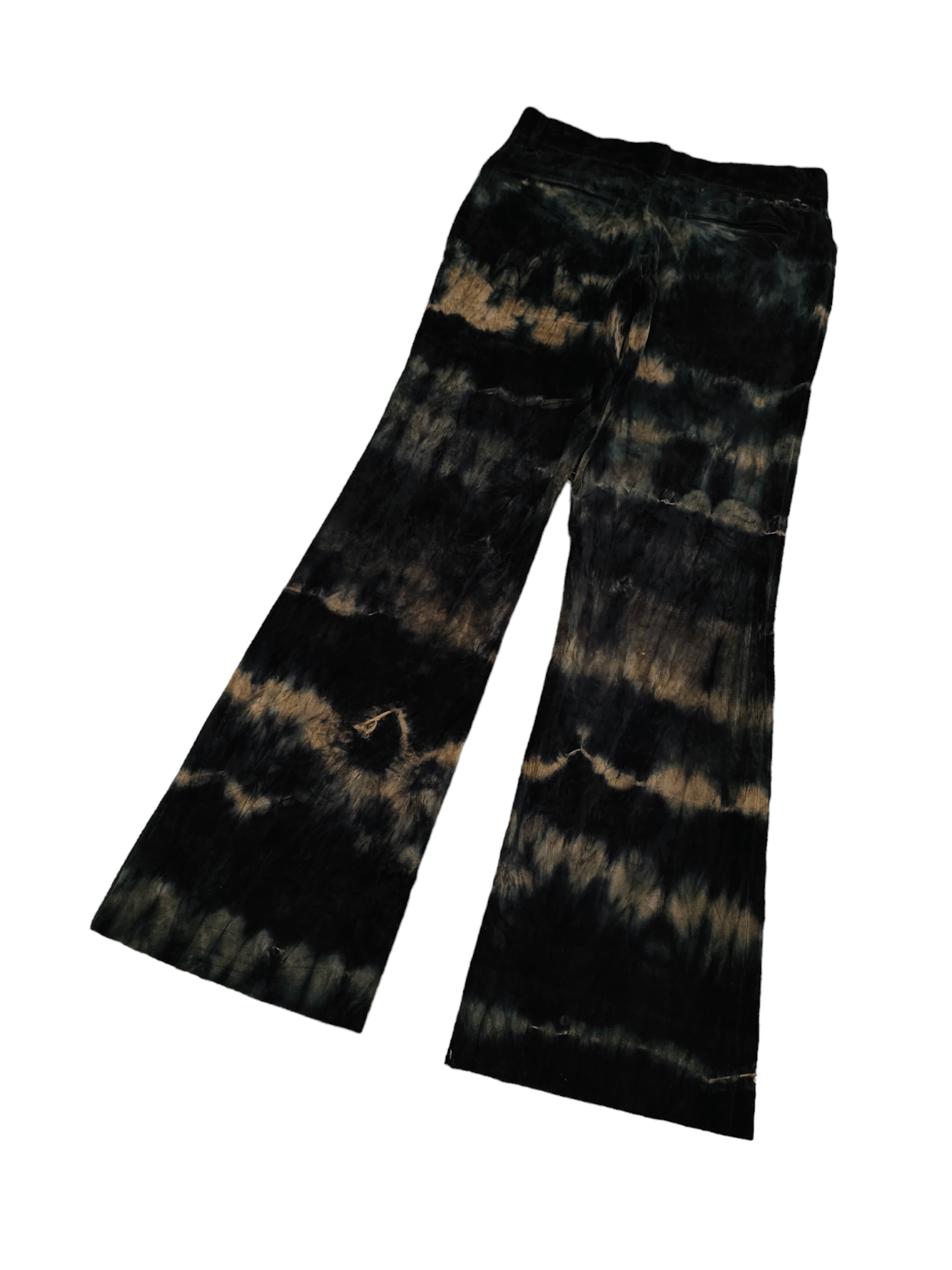 5351 POUR LES HOMMES Flare Pants 5351 Pour Les Homme Tie Dye Bootcut Y2k Size US 31 - 12 Thumbnail