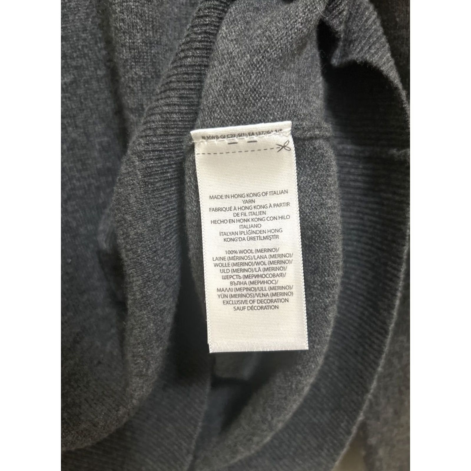 Polo Ralph Lauren Polo Ralph Lauren Sweater Mens L Gray V-Neck Wool Knit Pullover Sweatshirt Size US L / EU 52-54 / 3 - 5 Thumbnail