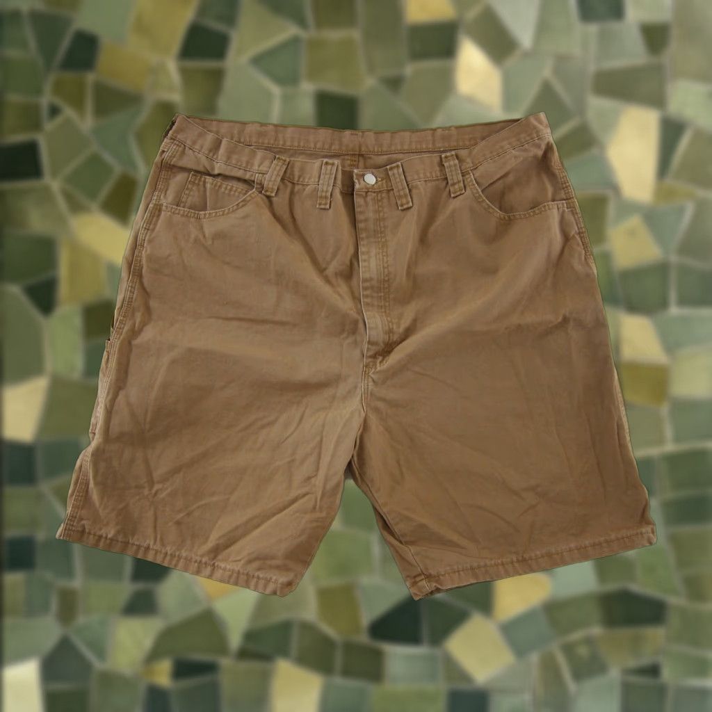 Wrangler Wrangler 100% Cotton Brown Pocket Cargo Carpenter Work Short Men Size 46 Size US 30 / EU 46 - 1 Thumbnail