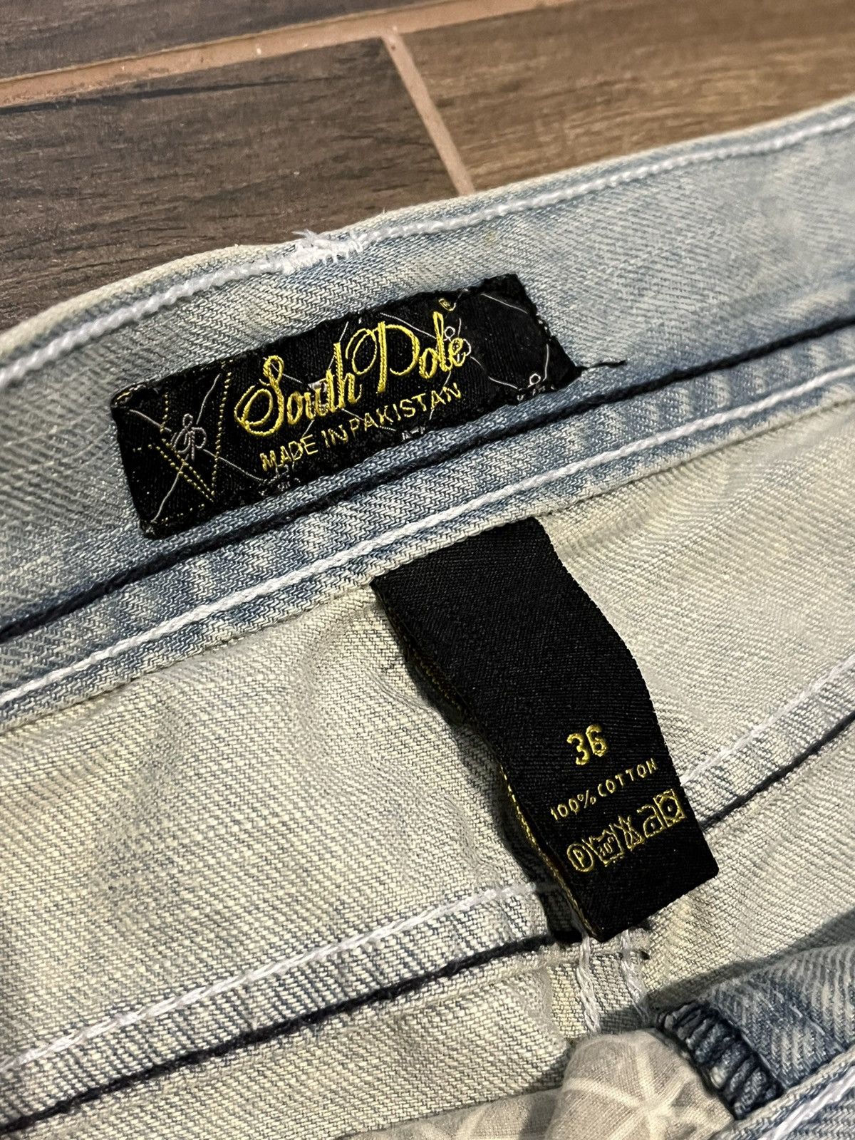 Affliction Rare Crazy Southpole Y2K Jeans Baggy Rap Skate Size US 36 / EU 52 - 9 Thumbnail