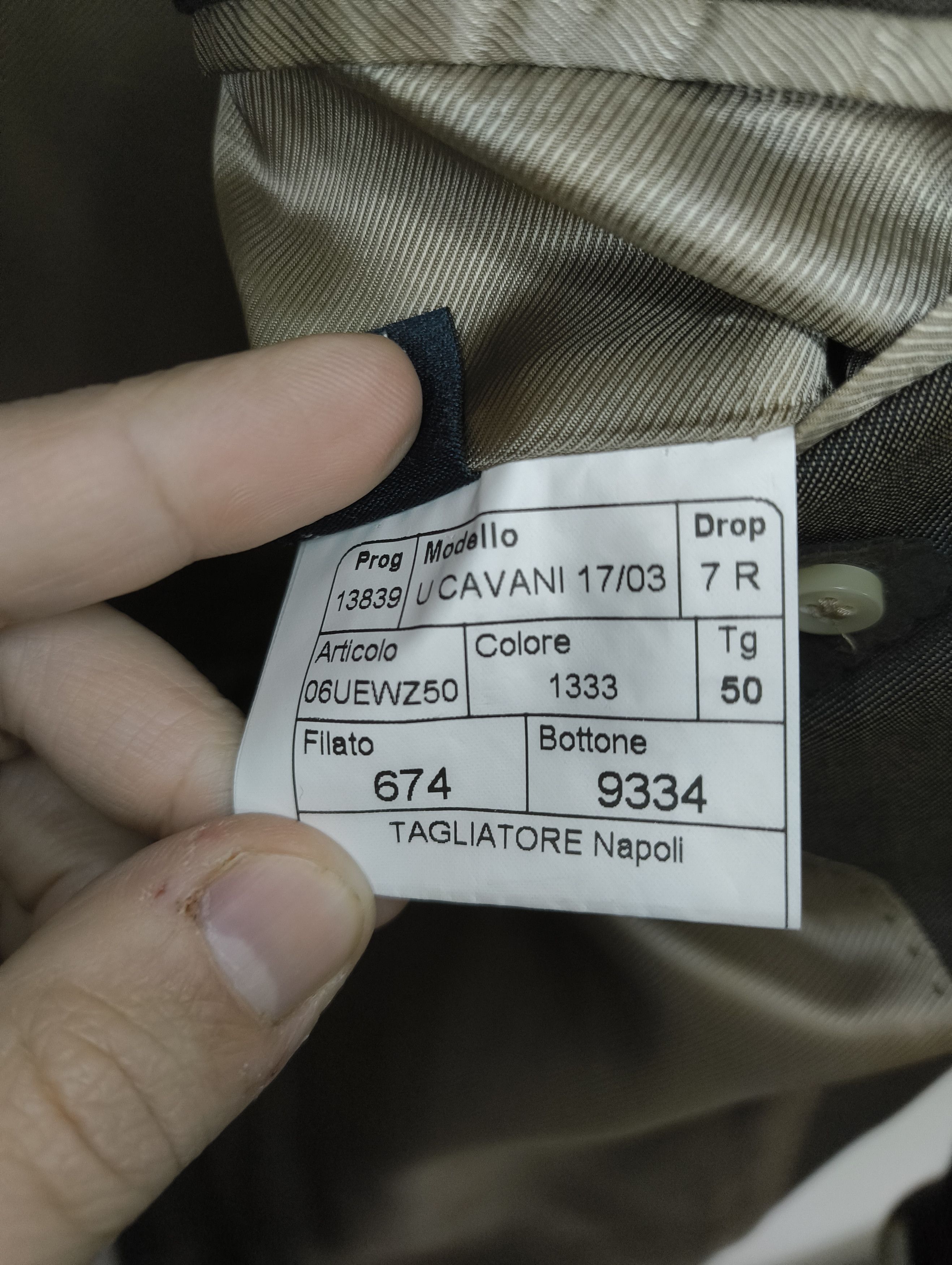Tagliatore Tagliatore IT 50 Suit – Drop 7R – Super 100’s Wool Size 50R - 5 Thumbnail