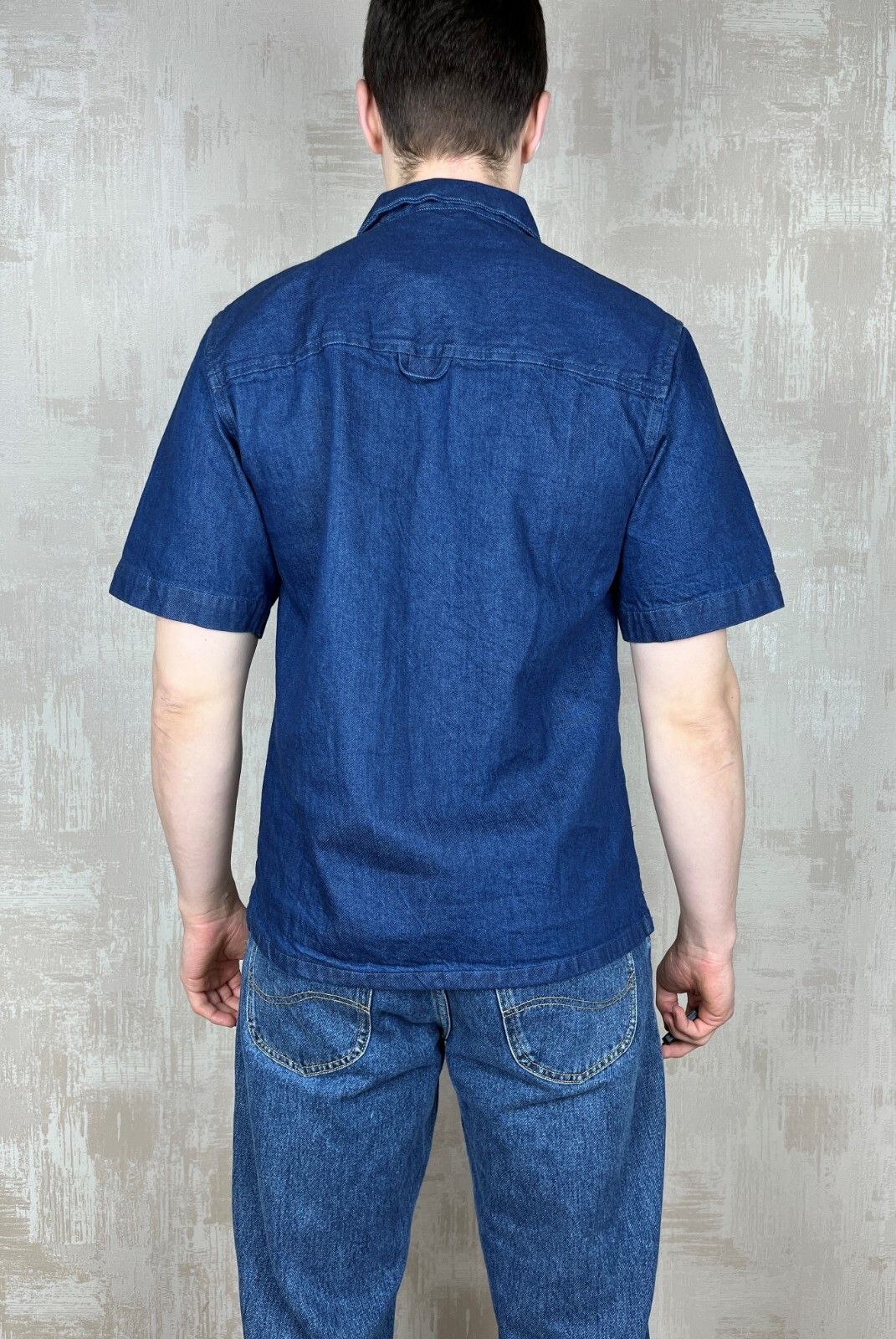 Other Just Junkies Reggie Half Zip Indigo Denim Short Sleeve Shirt Size US S / EU 44-46 / 1 - 12 Thumbnail
