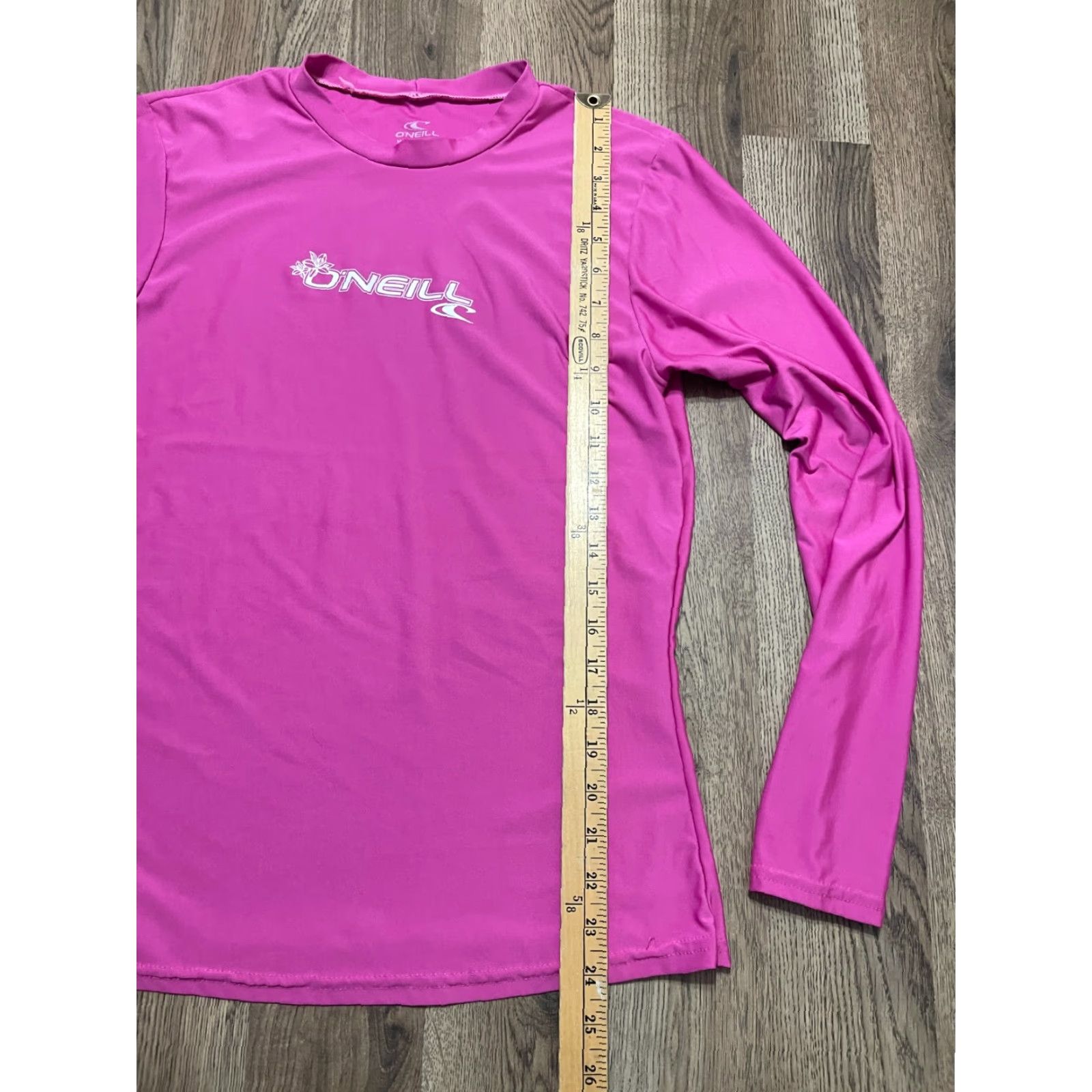 O'Neill O'Neill Shirt Womens Medium Pink Long Sleeve Logo Shirt Size M / US 6-8 / IT 42-44 - 7 Thumbnail