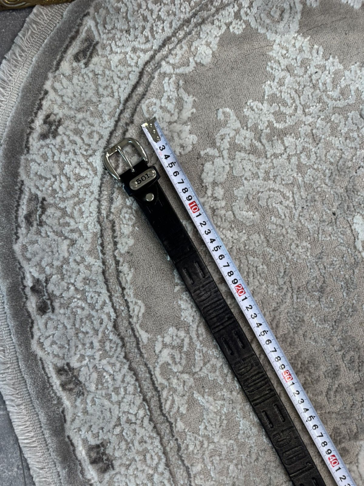 Levi's Vintage Levis 501 Belt Black Leather Y2K Size ONE SIZE - 5 Thumbnail