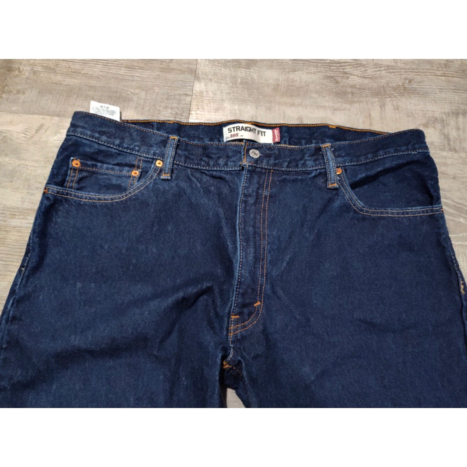 Levi's VINTAGE? No. Levi's 505 Jeans - Straight Fit Denim - Men - Size 40x30 - Dark Blue Wash - Regular Rise - 5-Pocket - Belt Loops - 100% Cotton - EUC Size US 40 / EU 56 - 7 Thumbnail
