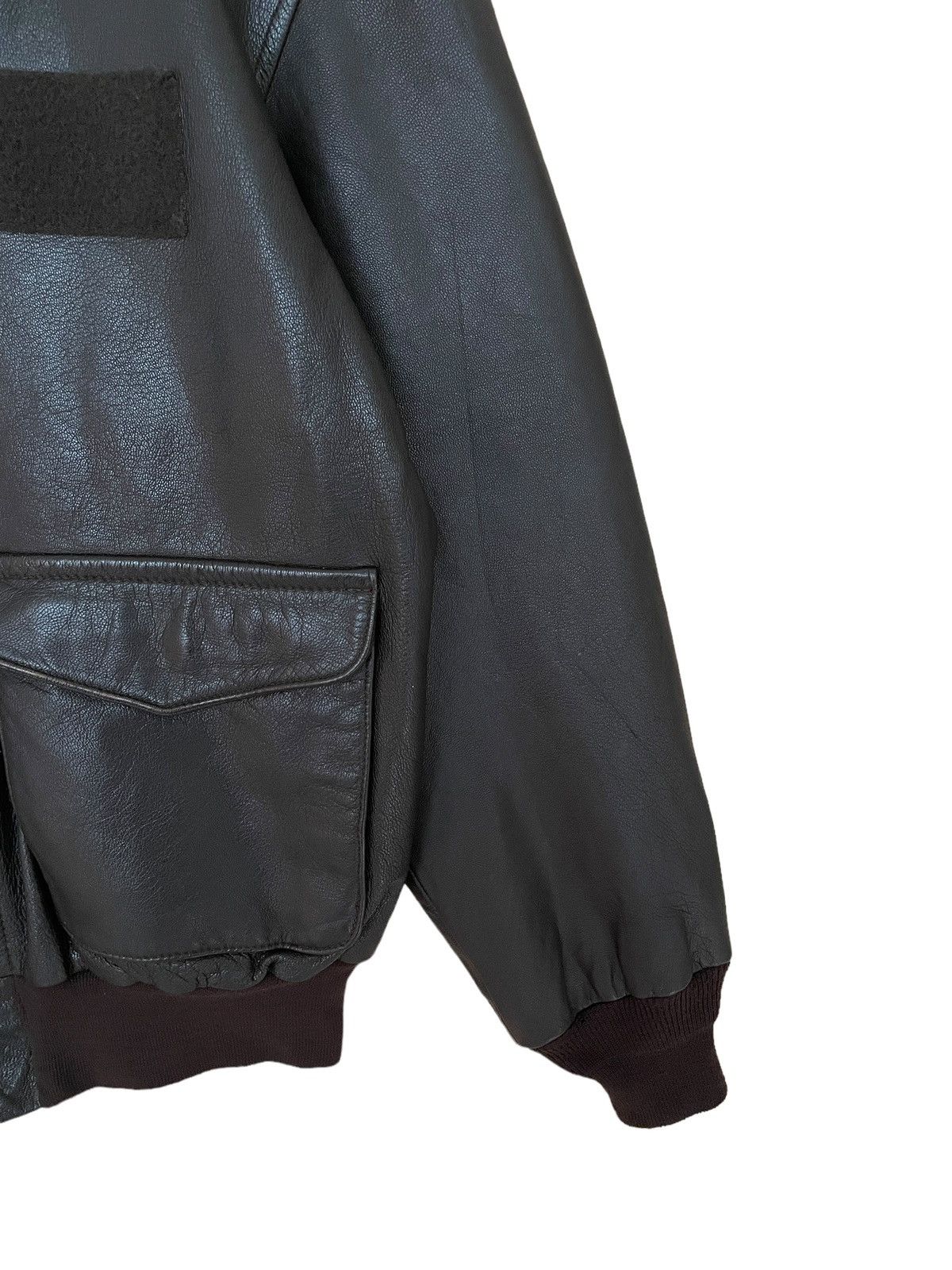 Avirex Vintage Brand Avirex Leather Fly Jacket 1990s Size US L / EU 52-54 / 3 - 4 Thumbnail