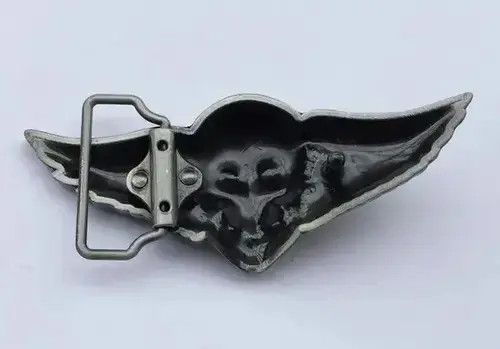 VIBE Angels Skull Biker Belt Buckle Size ONE SIZE - 4 Thumbnail