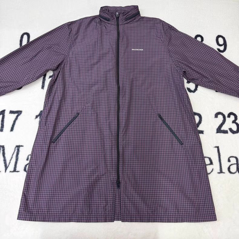Balenciaga Balenciaga Black & Purple Checkerboard Jacket Q10 Size US XL / EU 56 / 4 - 1 Thumbnail