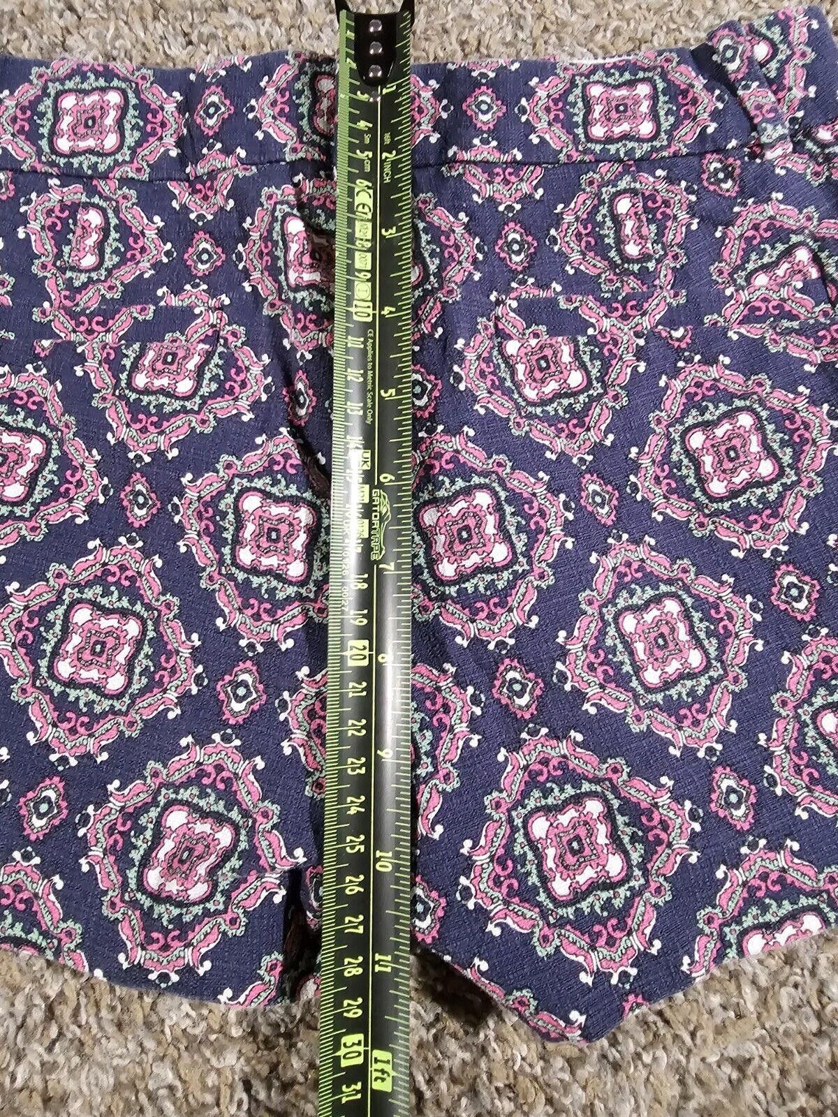 Designer j. crew Boardwalk Paisley shorts style 73910 size 00 Size 24" / US 00 / IT 34 - 4 Thumbnail