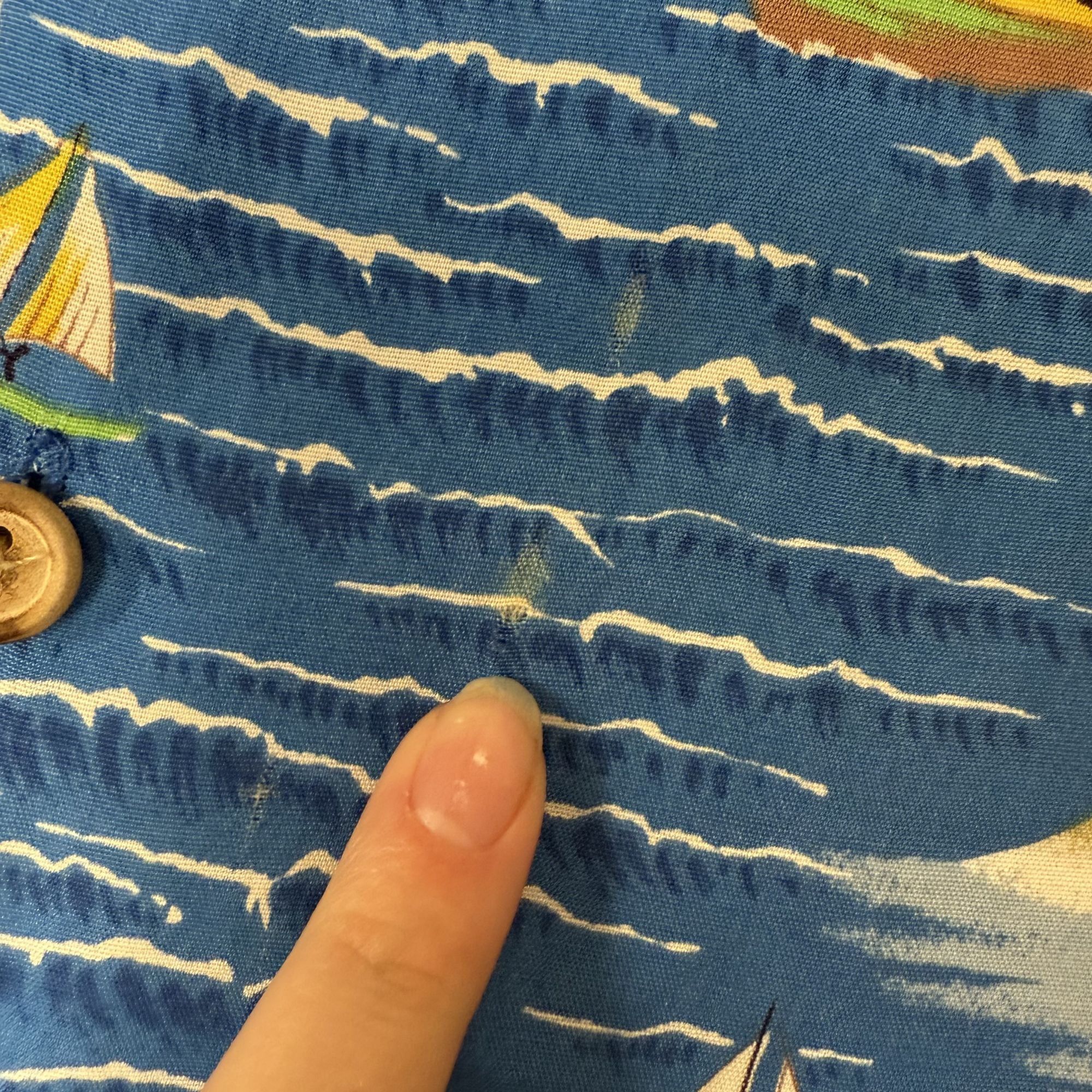 Ocean Pacific Vtg OP Ocean Pacific Blue SANTA CATALINA Hawaiian Shirt Size US M / EU 48-50 / 2 - 8 Thumbnail