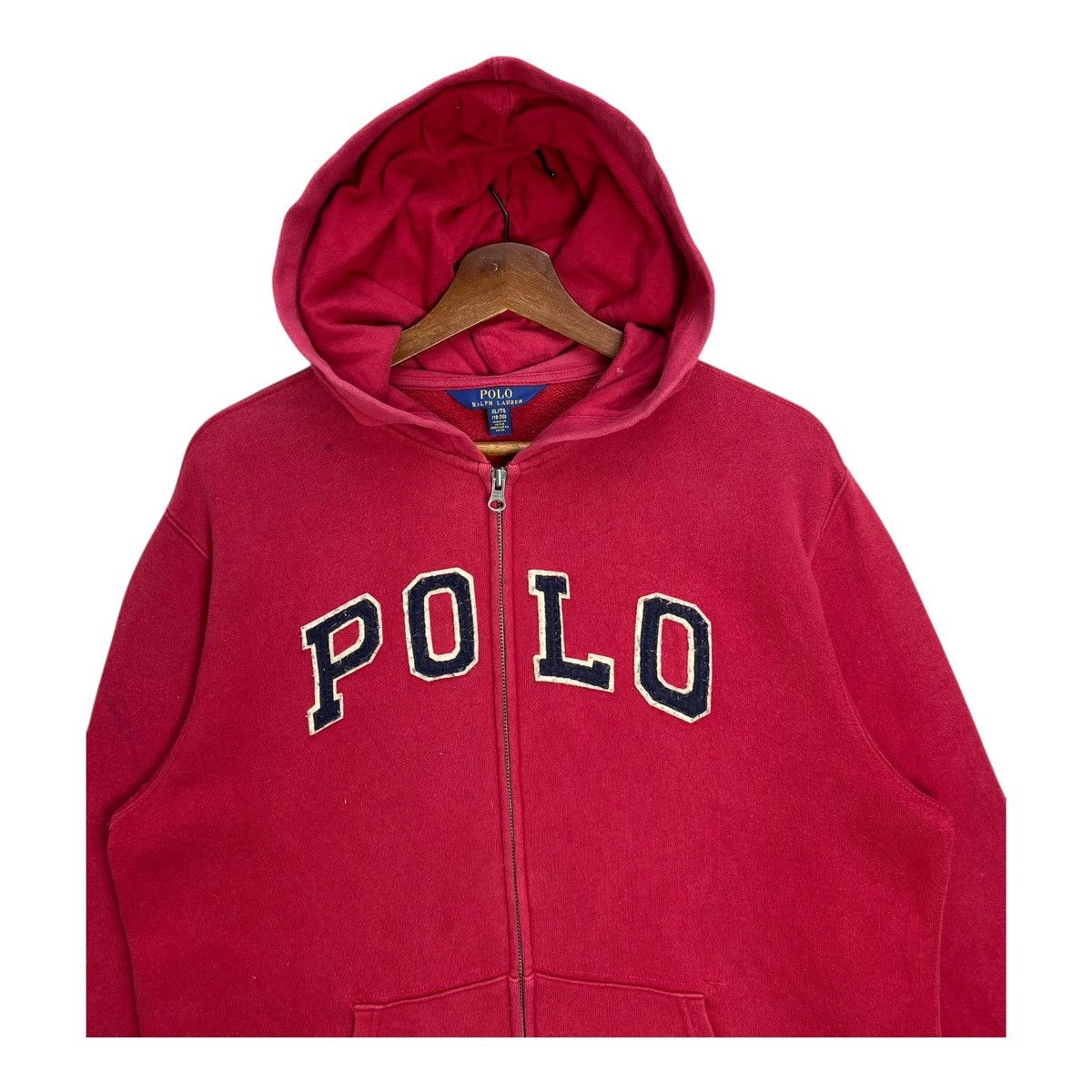 Polo Ralph Lauren Vintage Polo Ralph Lauren Hoodie Fullzip Spellout Size XL Size US XL / EU 56 / 4 - 2 Thumbnail