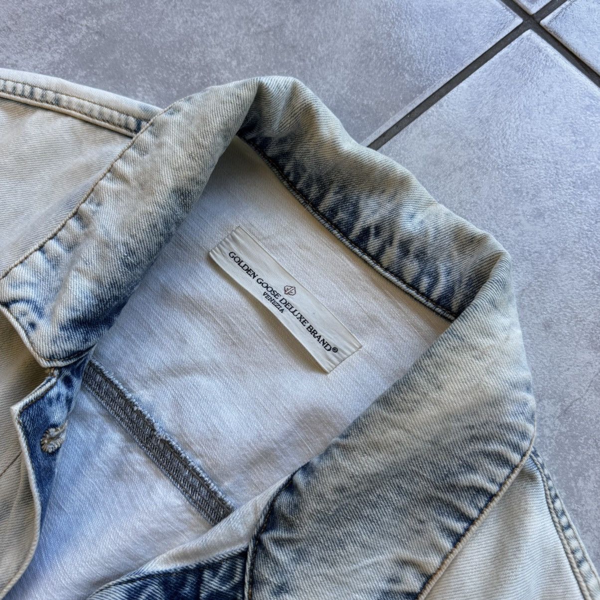 Golden Goose Golden Goose Light Blue Belted Denim Jacket Size M Size M / US 6-8 / IT 42-44 - 3 Thumbnail